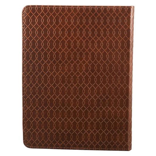 Classic Handy-Sized Journal for I Know the Plans Jeremiah 29:11 Bible Verse Inspirational Scripture Notebook with Ribbon 240 Ruled Pages, 5.7" X 7", Tan