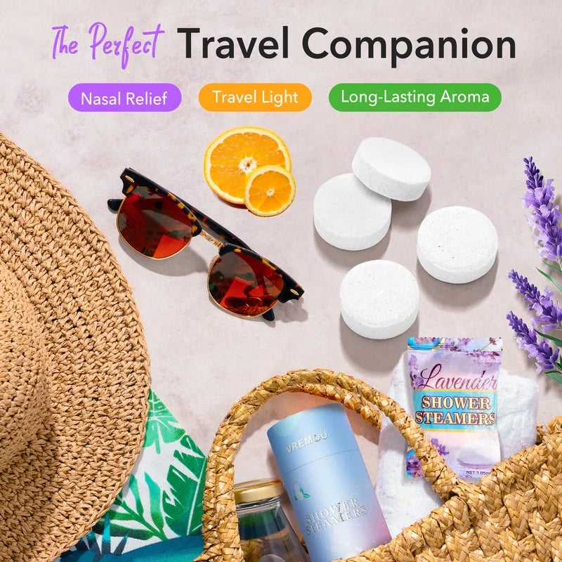 Shower Steamers Aromatherapy - 8 Pcs Shower Bomb with Essential Oil for Home SPA, Self-Care Relaxation, Valentines Day Birthday Gifts for Women