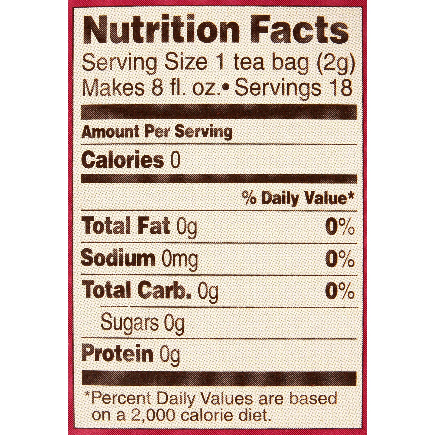 Fruit Tea Sampler, Caffeine-Free Herbal Tea Bags (18 Count)