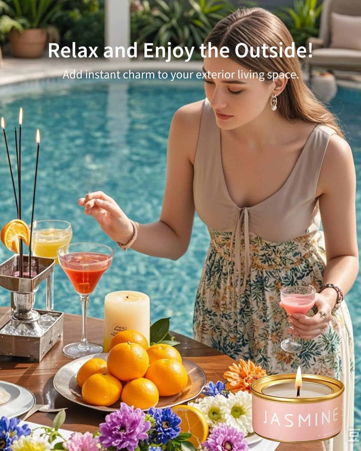 VTS Candles for Home Scented, 6 Pack Aromatherapy Candles (Lavender, Vanilla, English Pear & Freesia, Neroil, Clary Sage, Jasmine Sambac), Candles Gift Set for Stocking Stuffers, Christmas, Birthday