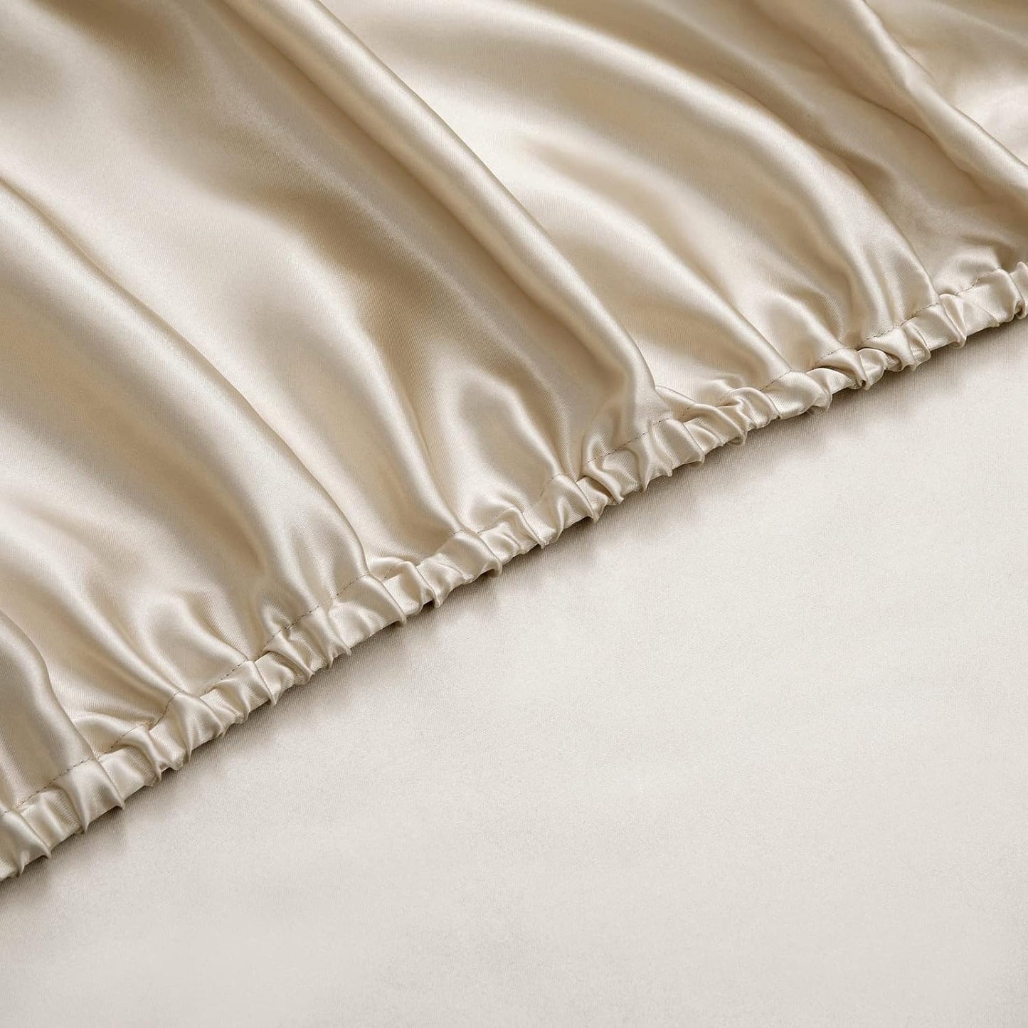 Satin Sheets Full (6 Pieces, Taupe) - Luxury Silky Satin Bed Sheets Full Bedding Set, Extra Soft Satin Sheet Set, 1 Satin Fitted Sheet + 1 Flat Sheet + 4 Pillow Cases