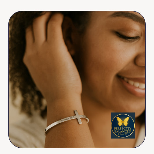 Cross Bracelet – “A Sweet Friendship Refreshes the Soul” (Proverbs 27:9)
