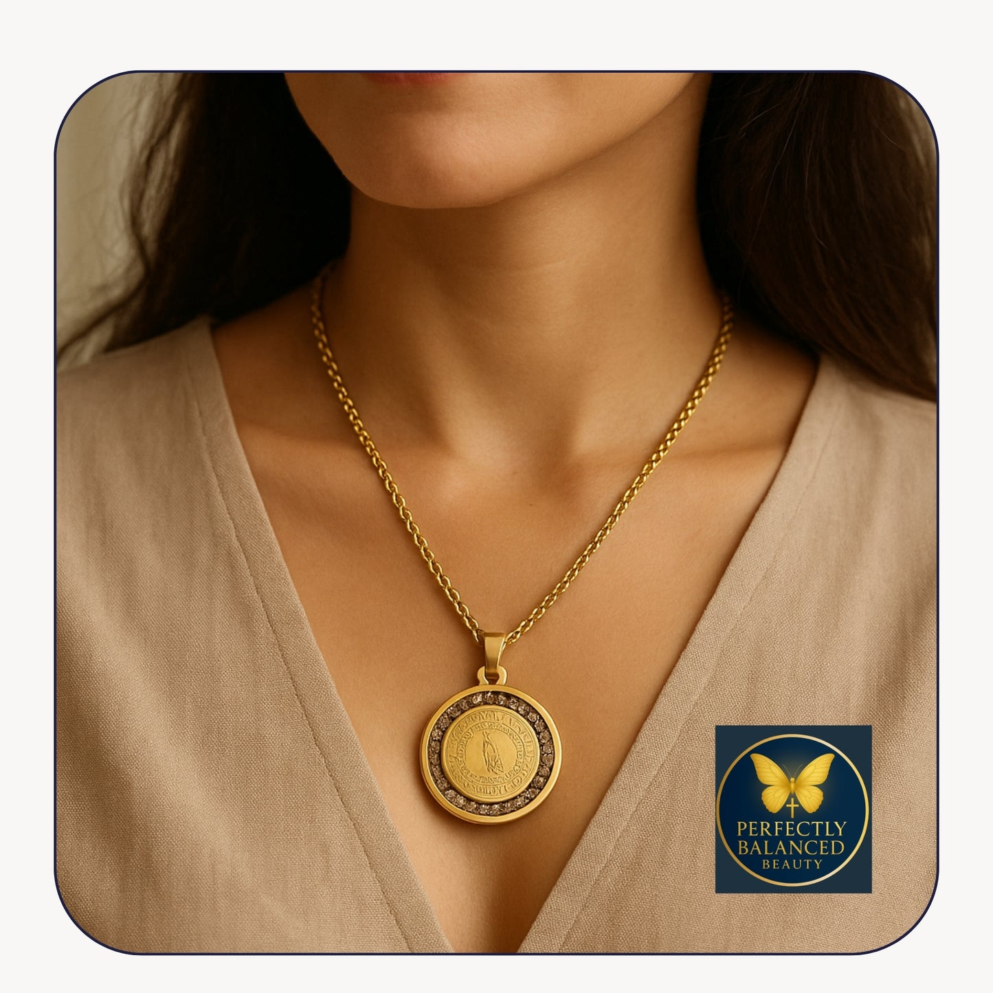 Faith & Courage Medallion Necklace