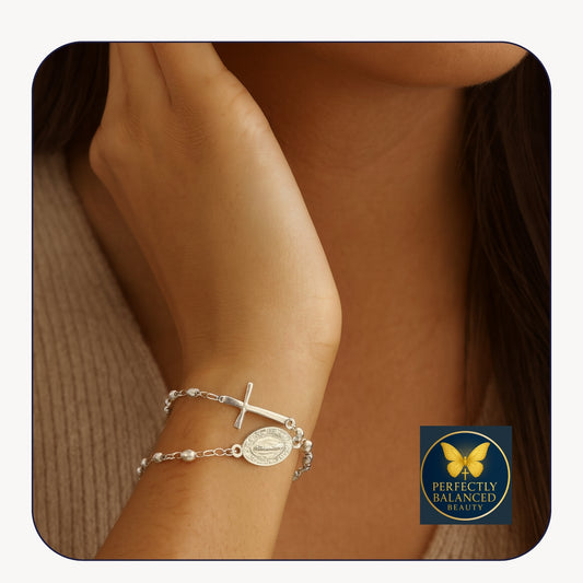 Faith in Bloom – Virgin Mary Guadalupe Rosary Bracelet