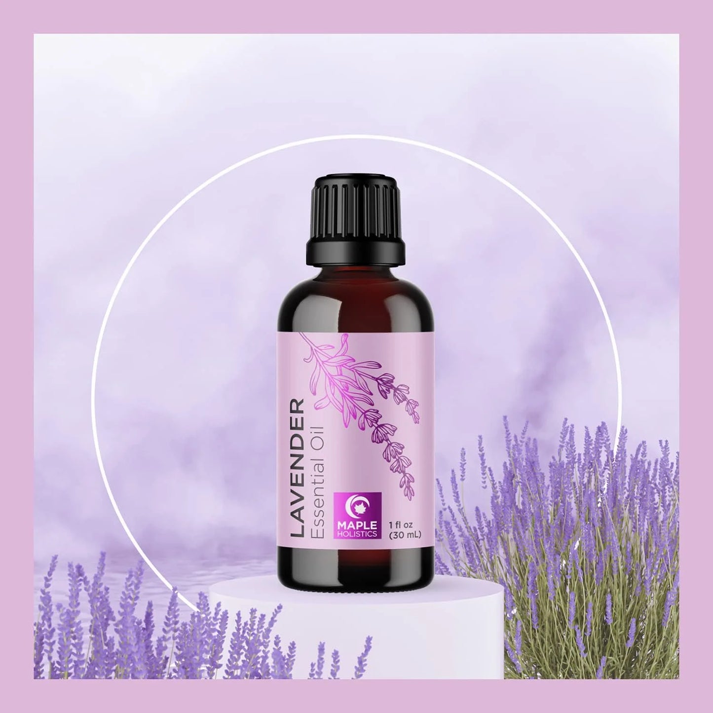 Pure Lavender Essential Oil - Premium Lavender Essential Oil for Hair Skin and Nails - Aromatherapy Lavender Oil for Diffusers Humidifiers and Linens plus Natural Bath Oil for Home Spa Self Care