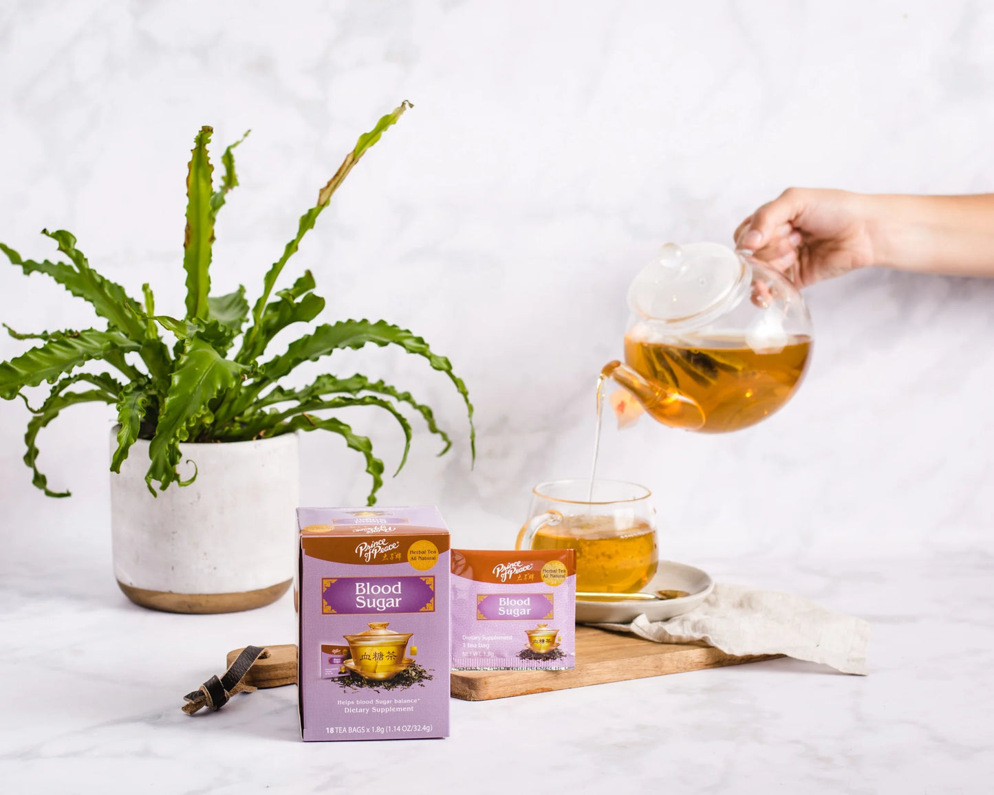 (2 Pack) Blood Sugar Herbal Tea, 18 Count Box, All Natural, Caffeine Free, Dietary Supplement