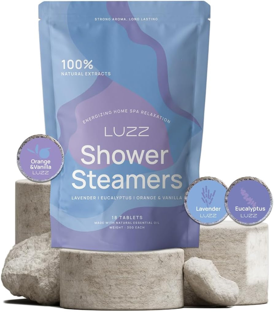 18 Pack Aromatherapy (Eucalyptus, Lavender and Orange&Vanilla) - Shower Tablets for Luxury Self Care and Stress Relief - Relaxation Small Gifts, Birthday Gifts