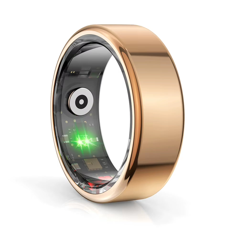 R02 Smart Ring Health Tracker Bluetooth Compatible IP68 Waterproof Multi-Sport Modes for Android and IOS Users