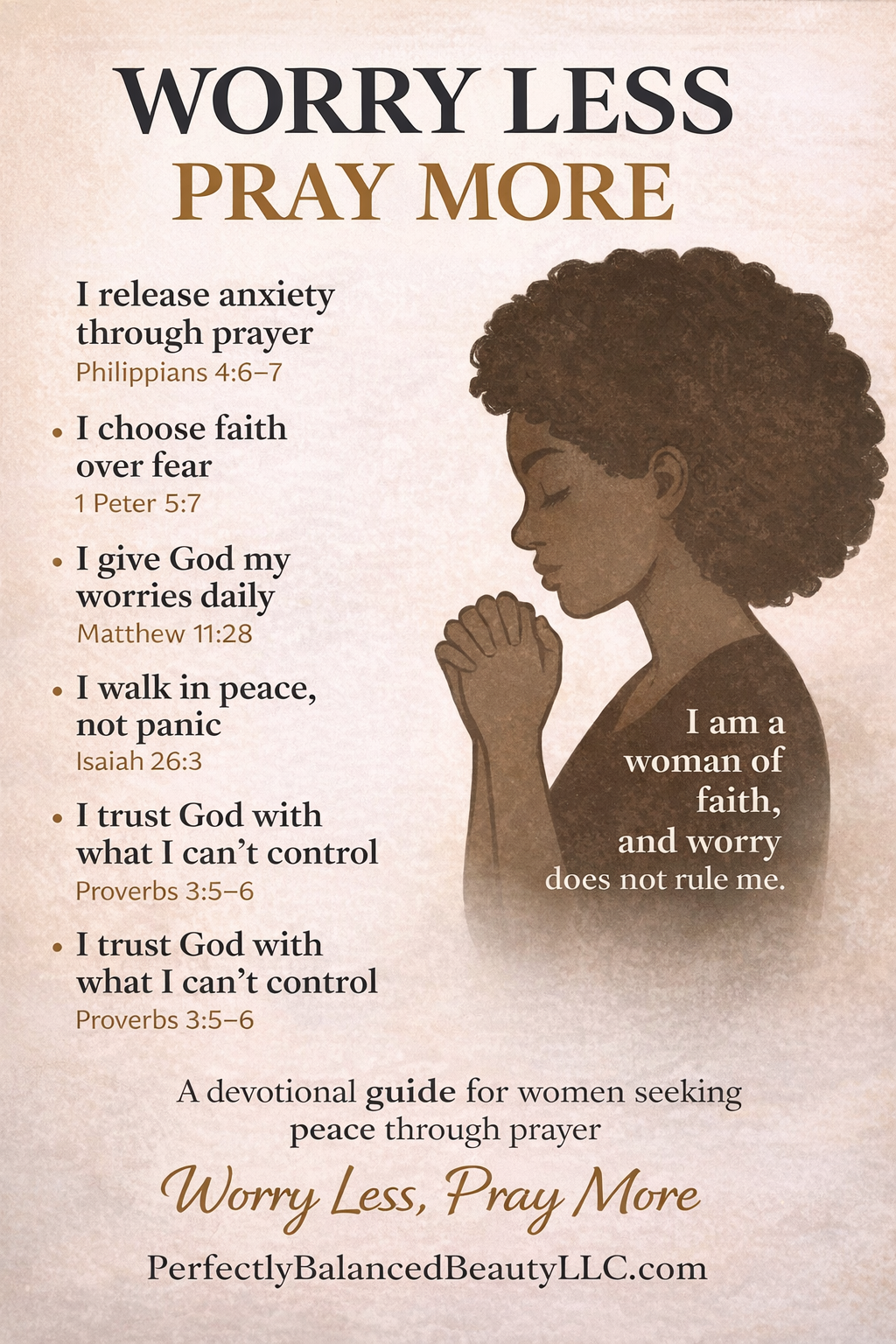 Daily Reflection | Worry Less, Pray More: A Faith-Centered Reflection for Women Seeking Peace
