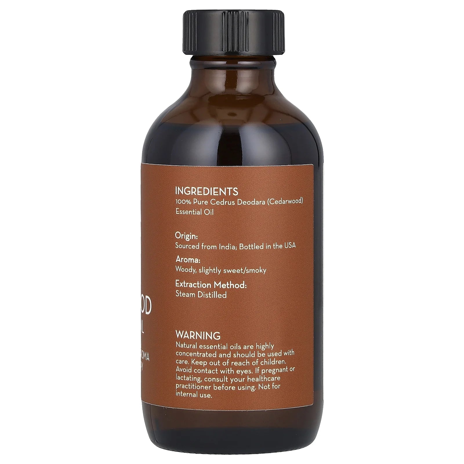 100% Pure Essential Oil, Cedarwood, 4 Fl Oz (118 Ml)