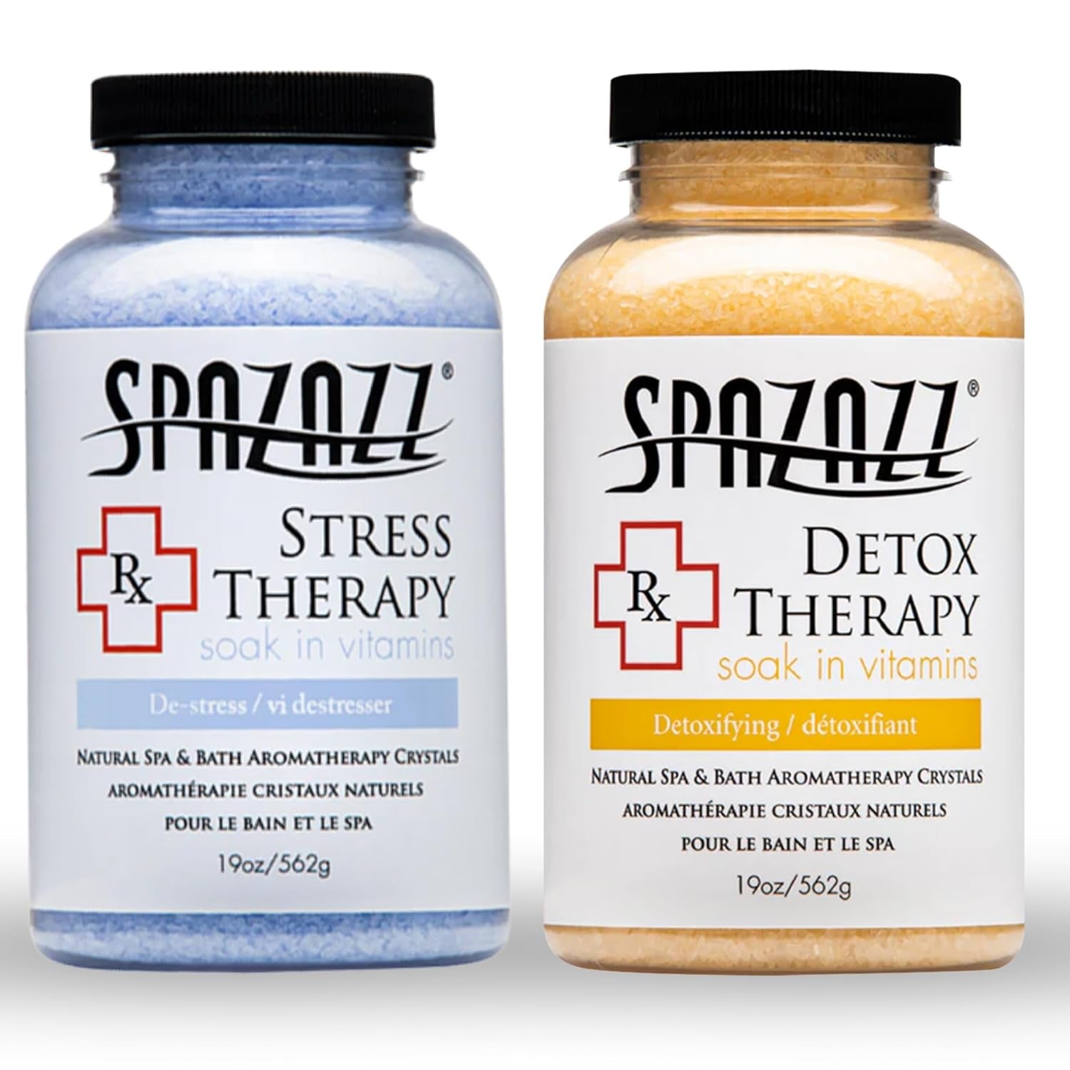 Aromatherapy Spa and Bath Crystals 2Pk - Detox/Stress Therapy