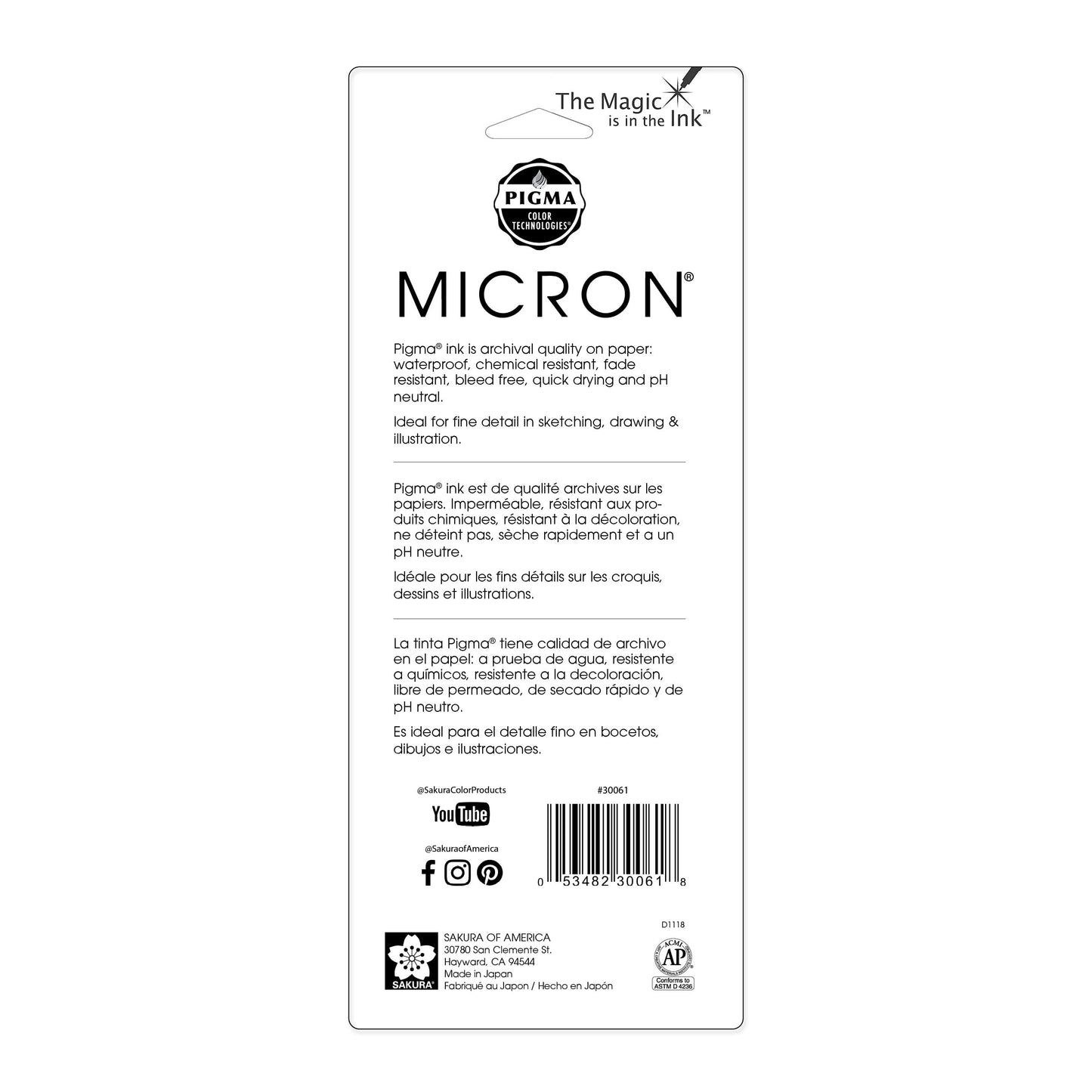 Pigma Micron Pens – 3 Count, Archival Ink, Fine Point (.25, .35, .45Mm)