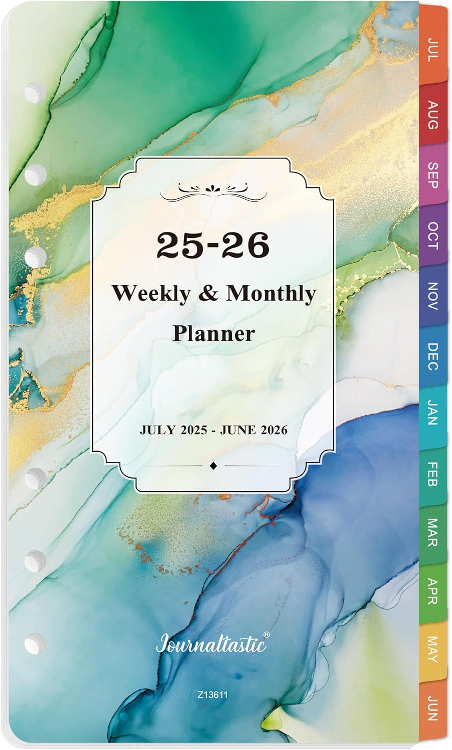 2025-2026 Planner Refills - A6 Weekly and Monthly Inserts, July 2025 - June 2026