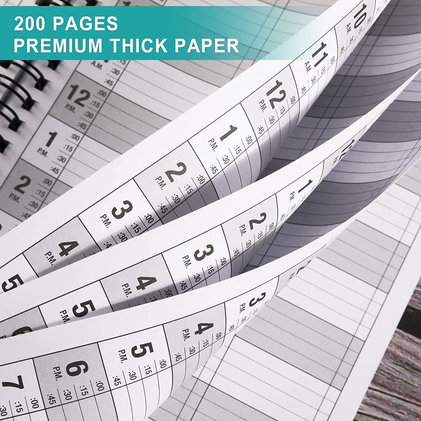 Appointment Book – Undated Salon Appointment Book, Daily＆Hourly Schedule Book Wi