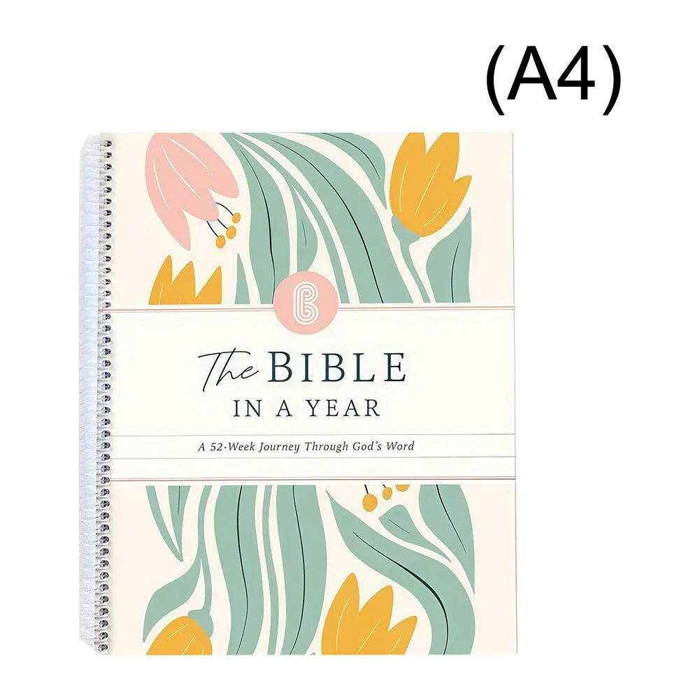 The Notebook in a Year: a 52-Week Journey through God'S Word, Extra-Wide Margins Notebook for Thinking, 365 Pages Notebook Notebook (A4 Size)