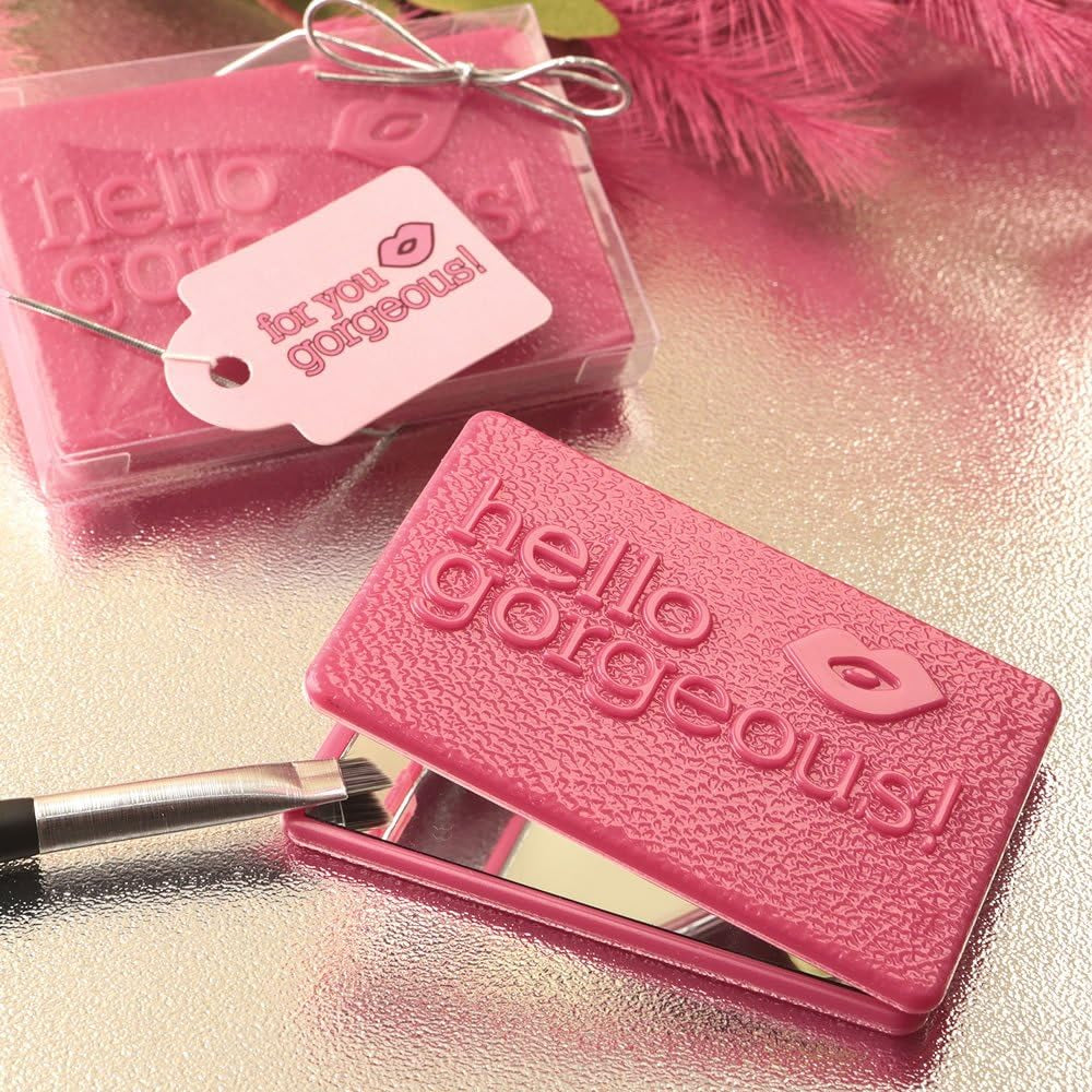 Hello Gorgeous Themed Compact Mirror - 1