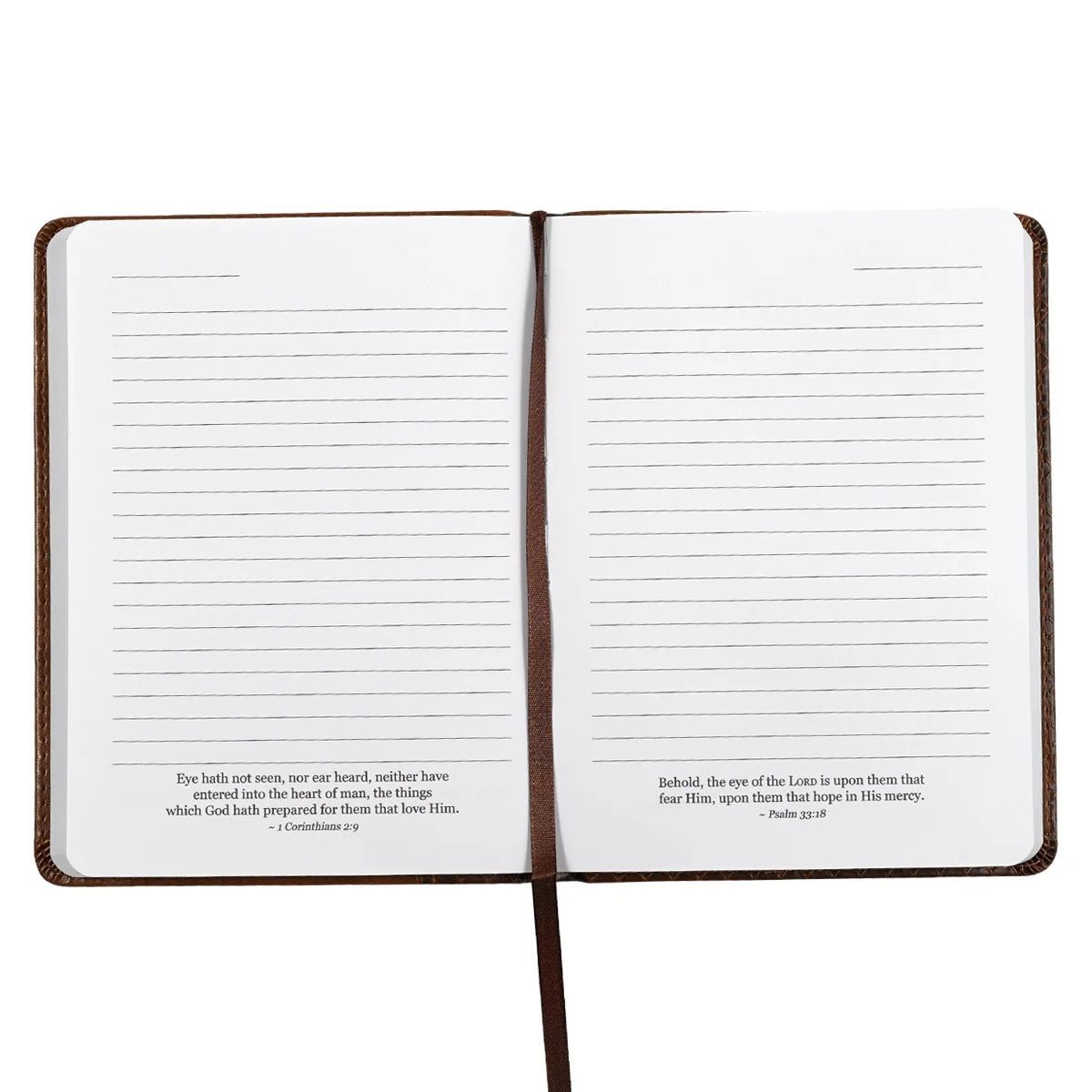 Classic Handy-Sized Journal for I Know the Plans Jeremiah 29:11 Bible Verse Inspirational Scripture Notebook with Ribbon 240 Ruled Pages, 5.7" X 7", Tan