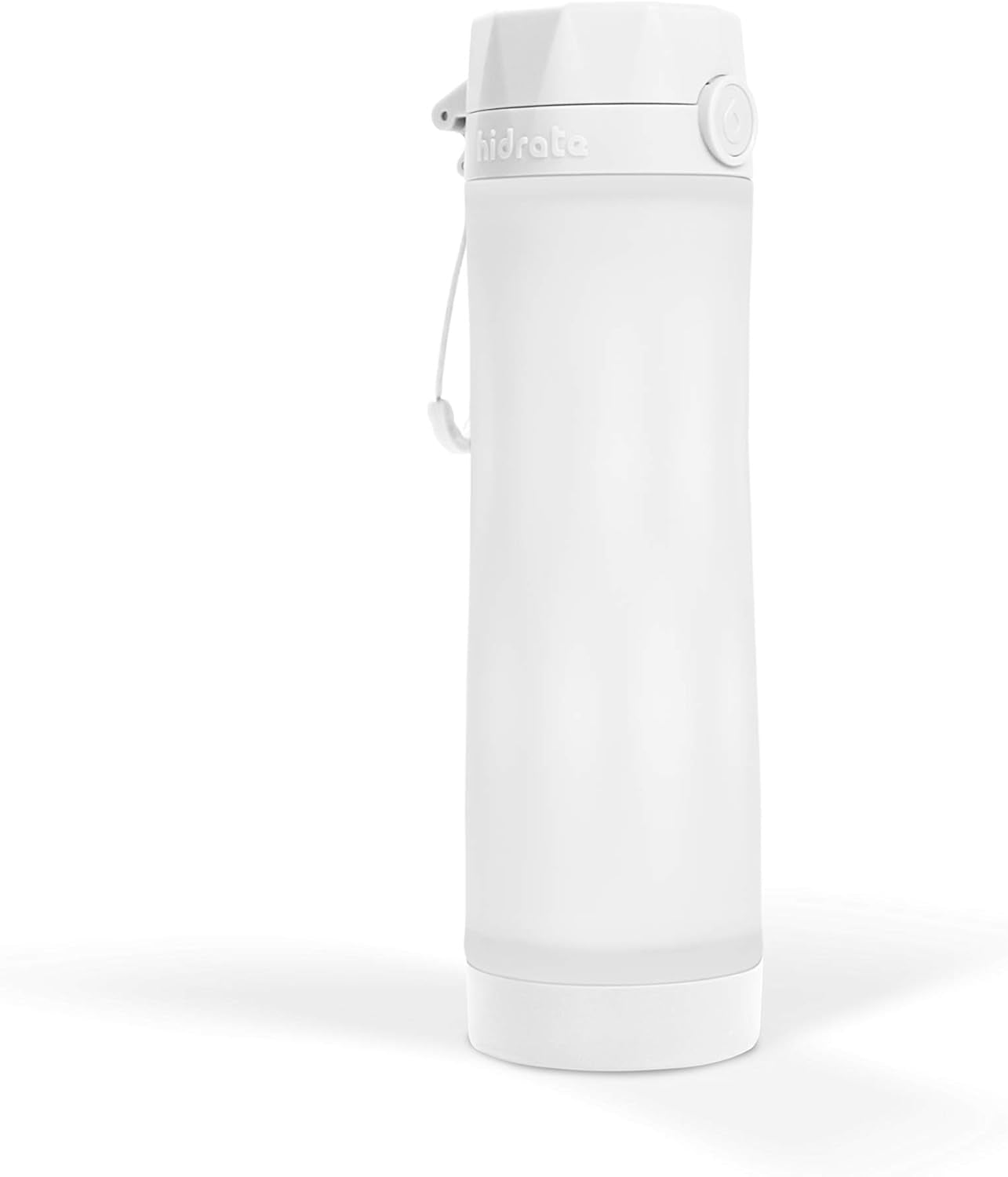 3 Smart Water Bottle, Tracks Water Intake and Glows to Remind You to Stay Hydrated, BPA Free, 20 Oz, White