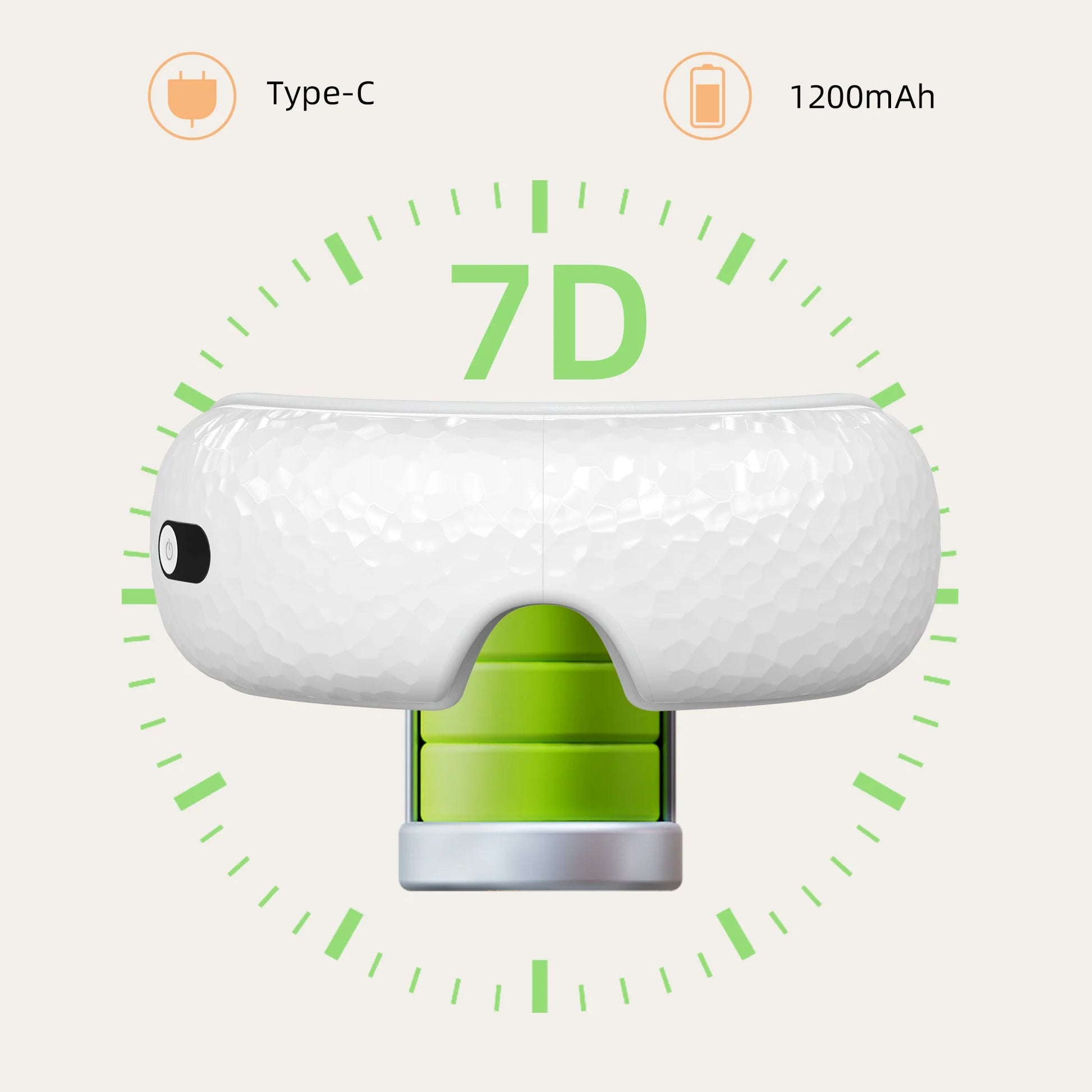 Eye Massager with Heat, Heated Eye Mask with Bluetooth Music, Heated Face Massager for Eyes Strain Relief Improve Sleep, Birthday Gifts for Women Men