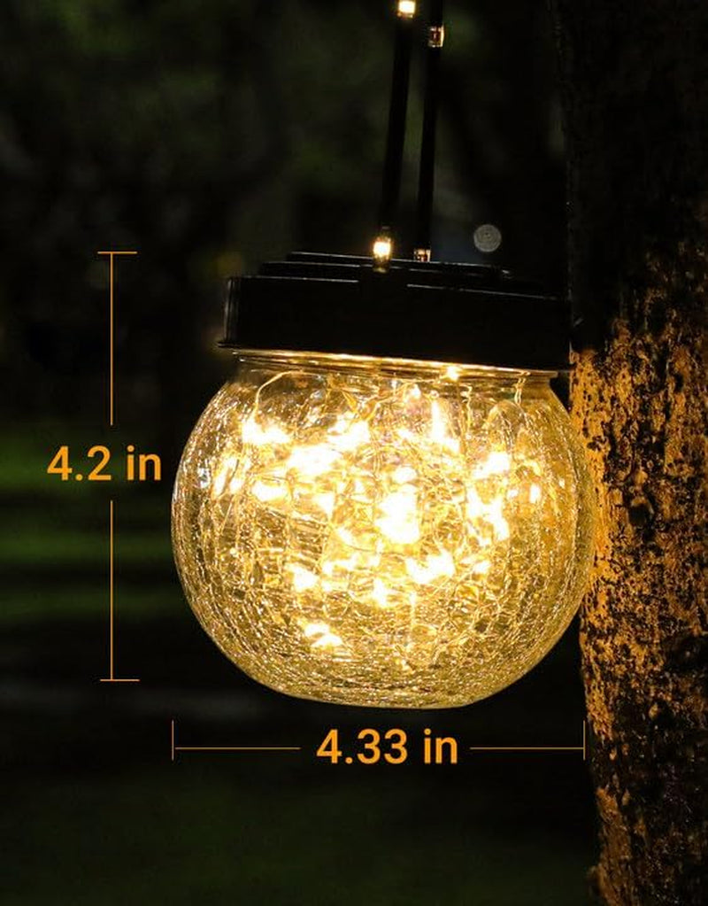 Outdoor Waterproof Solar Lanterns 6-Pack for Garden and Holiday Decor