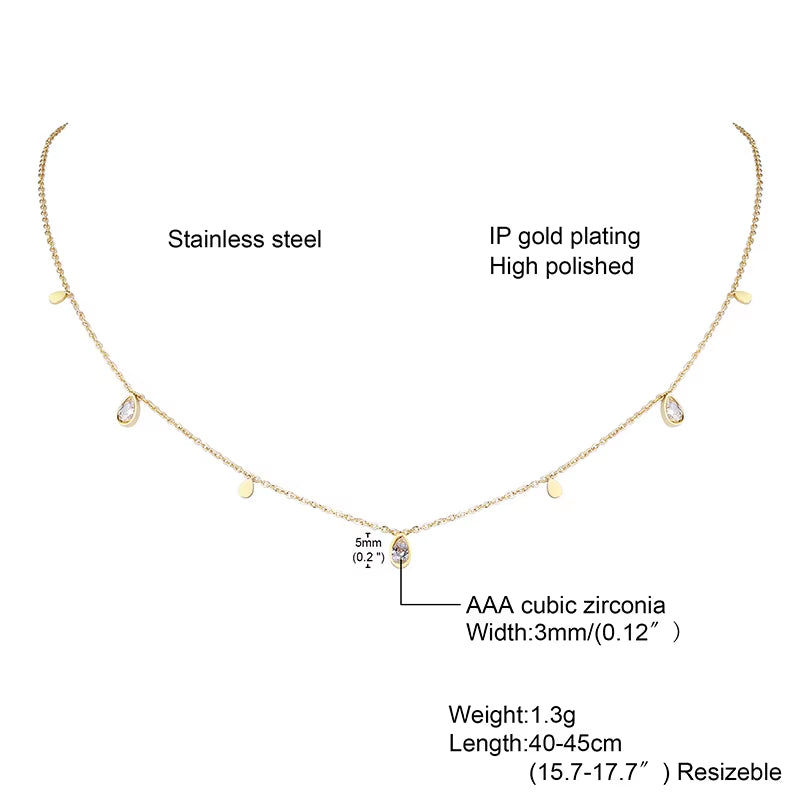 Delicate Petite Sideway Cross Necklaces Pendant Women Stainless Steel Thin Chain Link Christian Jewelry