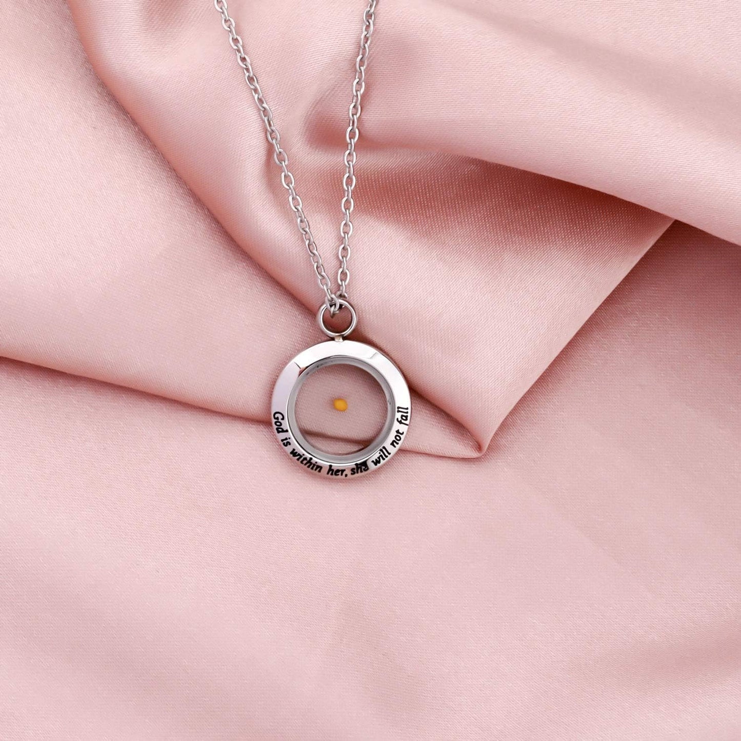 Christian Gift Mustard Seed Necklace Inspirational Religious Bible Verse Jewelry Gift for Woman Girls