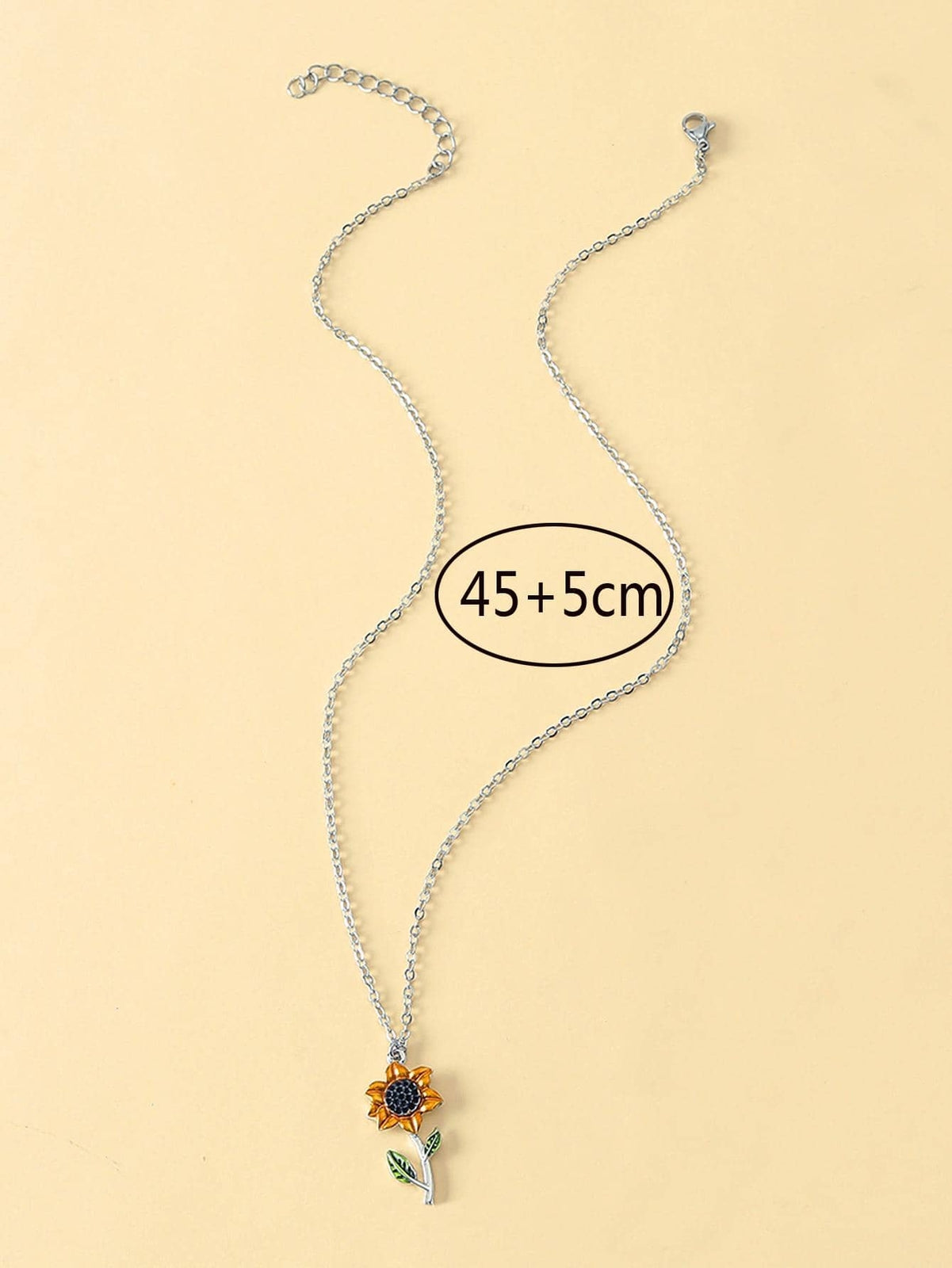 1Pc Sunflower Pendant Necklace Jewelry for Women Gift for Her Necklace