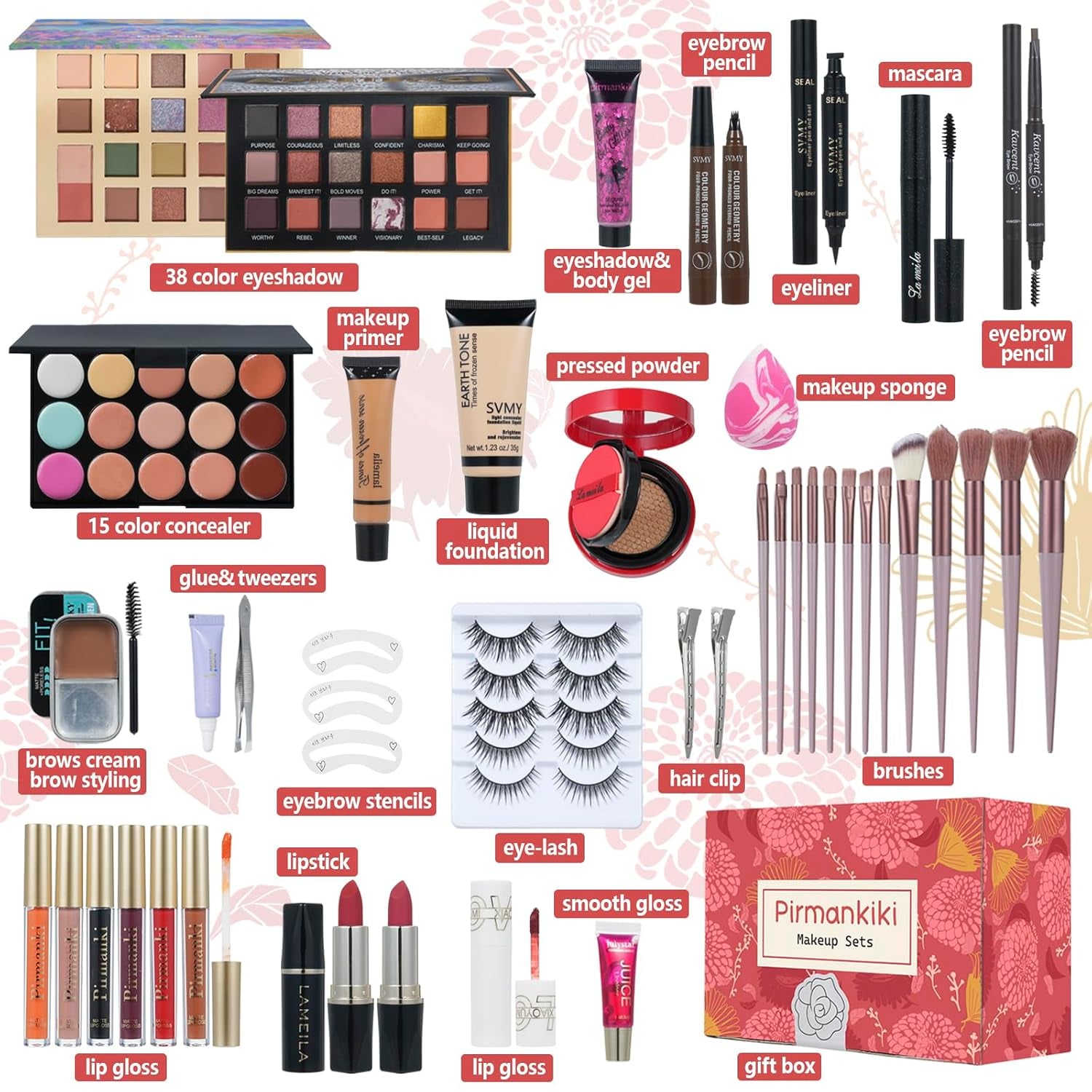 Makeup Set All in One Makeup Kit for Women, Makeup Sets for Teens, Christmas Makeup Gift Set for Teens Girls Women Teenagers, Makeup Kits for Girls Ages 10-12 13-15 14-16 Beginners Make up Sets