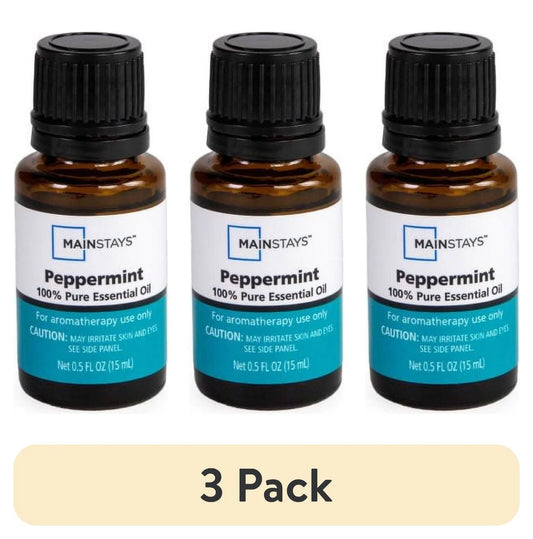 (3 Pack)  Pure Peppermint Essential Oil, 15Ml, 1 Pack