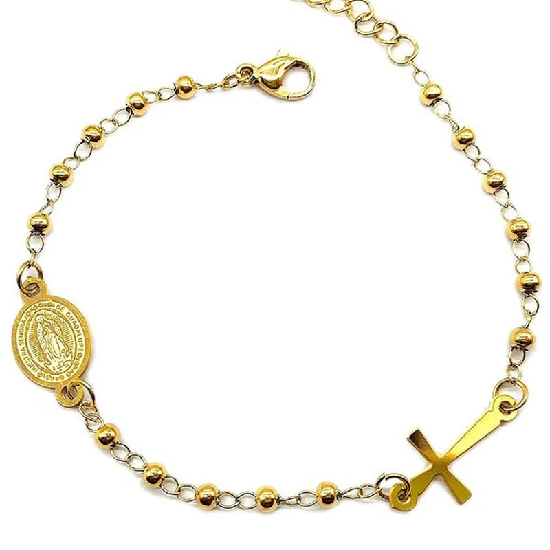 Virgin Mary Guadalupe Rosasry Bracelet