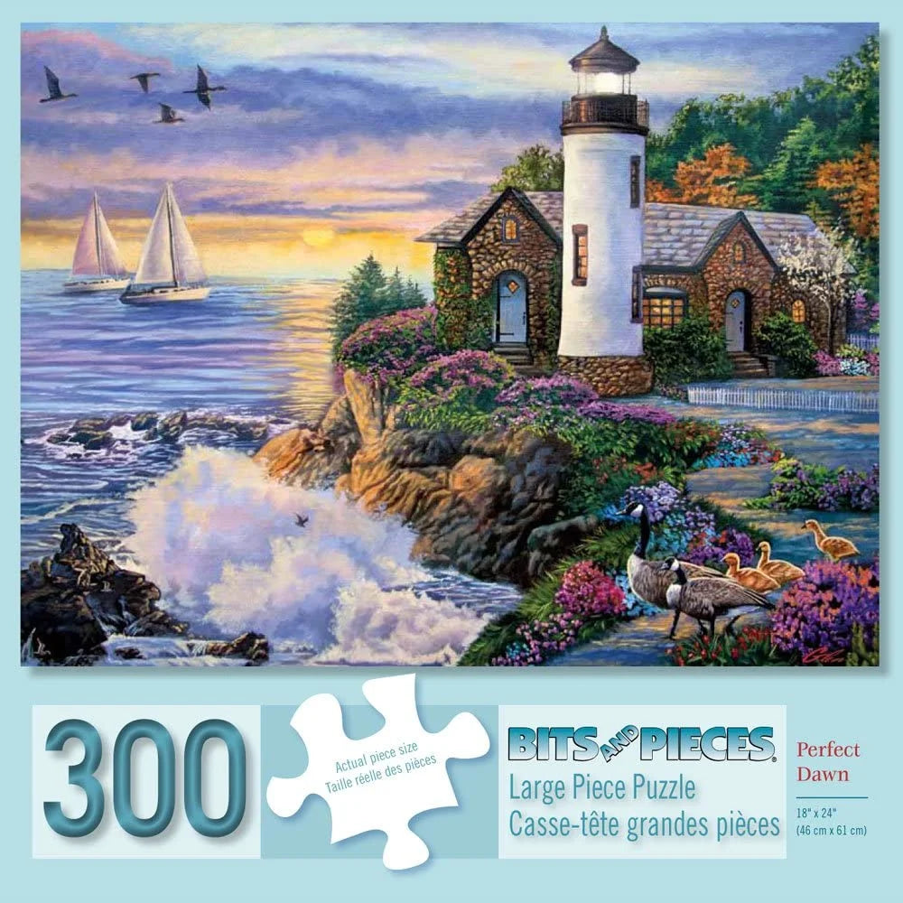 300 Piece Jigsaw Puzzle Perfect Dawn Summer by Laura Glen Lawson 18" X 24"