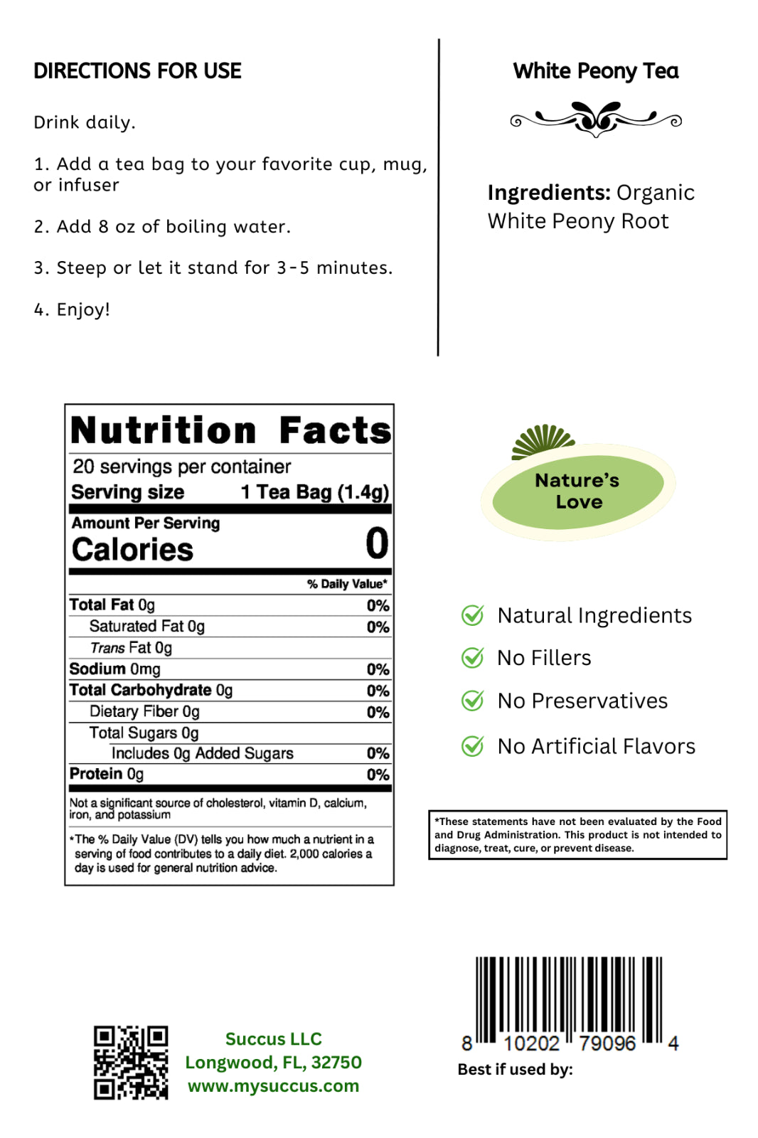 St. John'S Wort Tea - 20 Servings