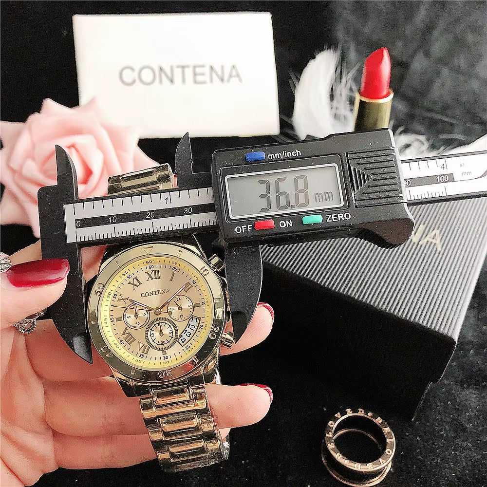 2025 Women Watches Geneva Famous Luxury Brand Fashion Gold Watches for Ladies Casual Female Quartz Watch Women'S Wristwatches