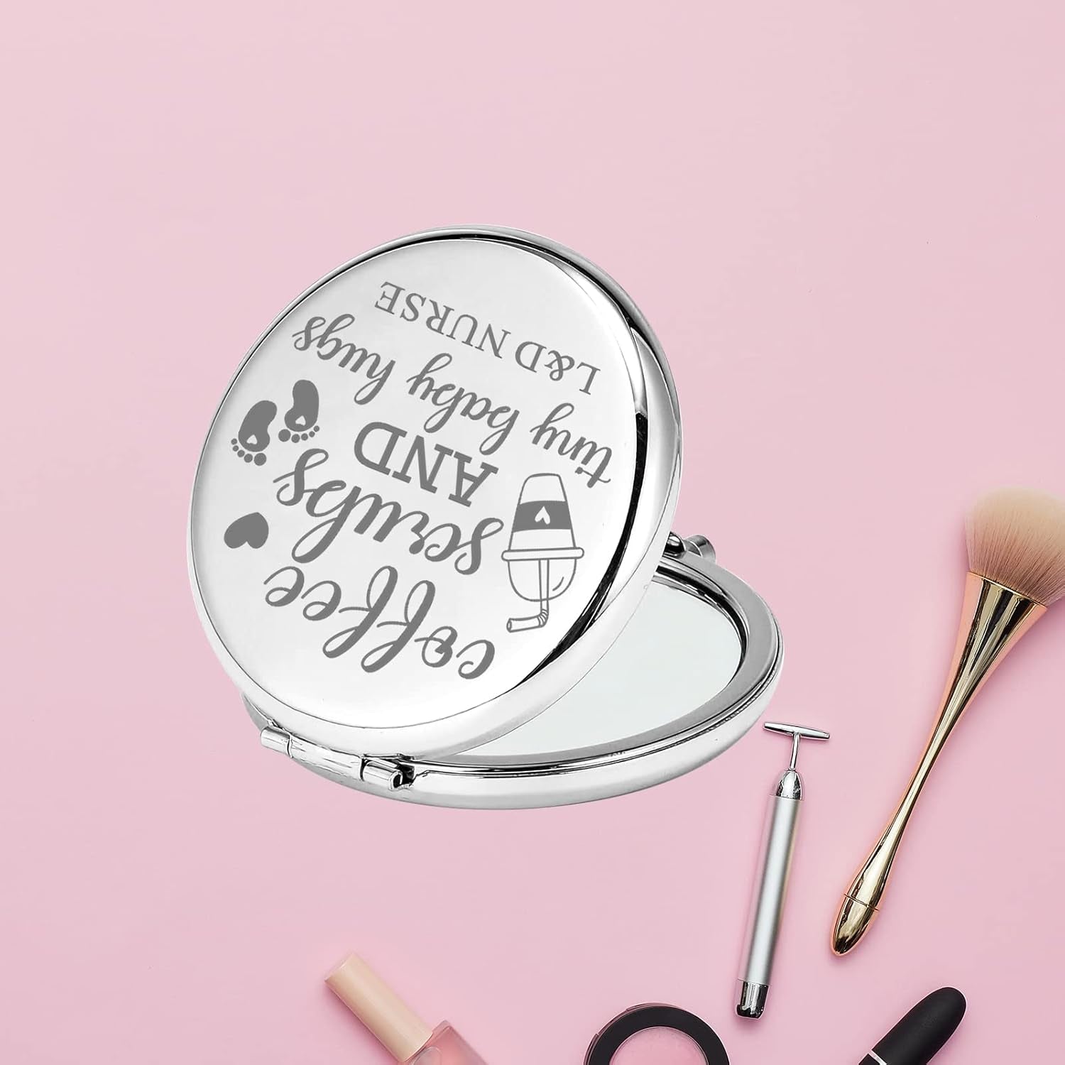 Christian Eastern Orthodox Gift Christian Gifts for Women Compact Mirror Folding Makeup Mirror Easter Birthday Gifts (Orthodox-M)