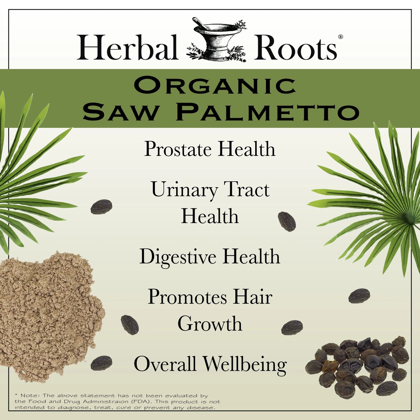 Saw Palmetto, 1,000Mg, Supports Prostate and Urinary Health