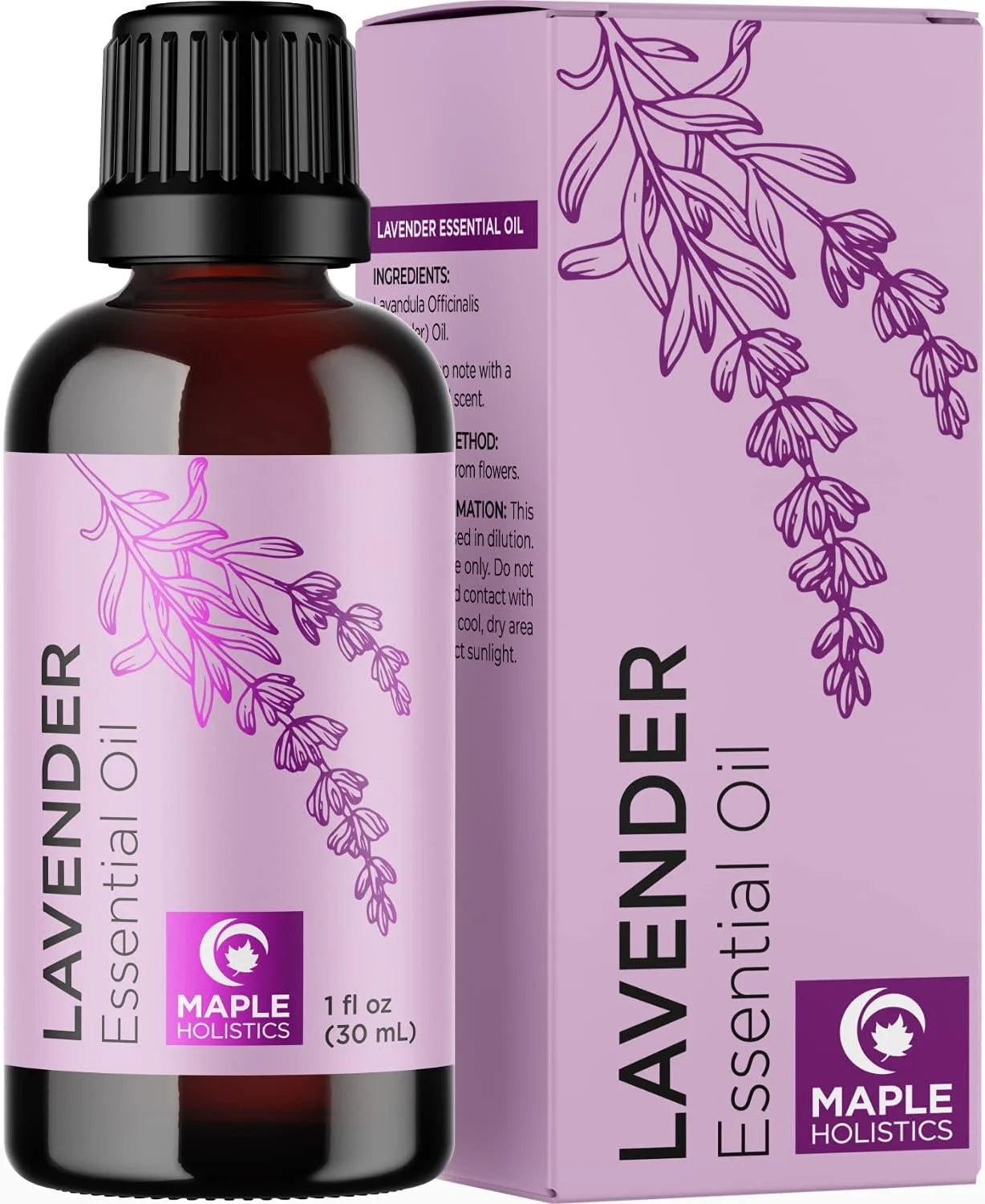 Pure Lavender Essential Oil - Premium Lavender Essential Oil for Hair Skin and Nails - Aromatherapy Lavender Oil for Diffusers Humidifiers and Linens plus Natural Bath Oil for Home Spa Self Care