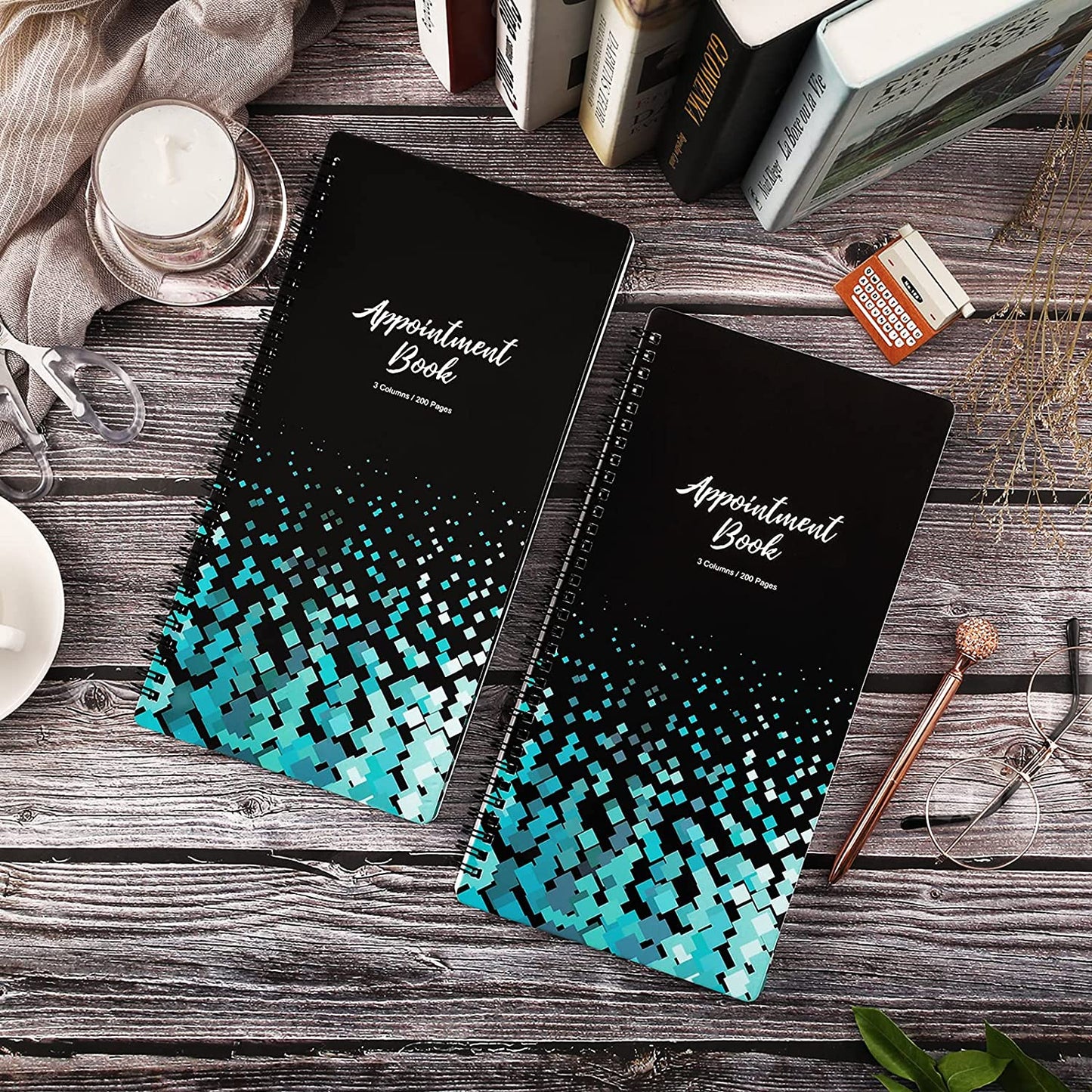 Appointment Book – Undated Salon Appointment Book, Daily＆Hourly Schedule Book Wi