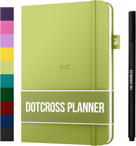 Daily Planner 2026 (Undated) | A5 Dotcross | Your All in One Day Organizer, at a Glance Weekly Agenda, Yearly Calendar Book | Planners for Personal, Professional, Academic & Work Goals and Schedule