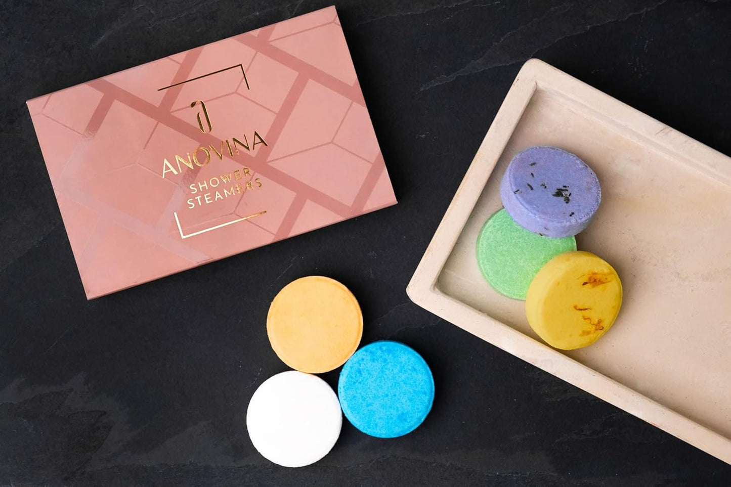 Shower Steamers Aromatherapy Gift Box Made in USA Self Care Gifts for Women and Men - All Natural Shower Bombs - Shower Tablets Made with Essential Oils