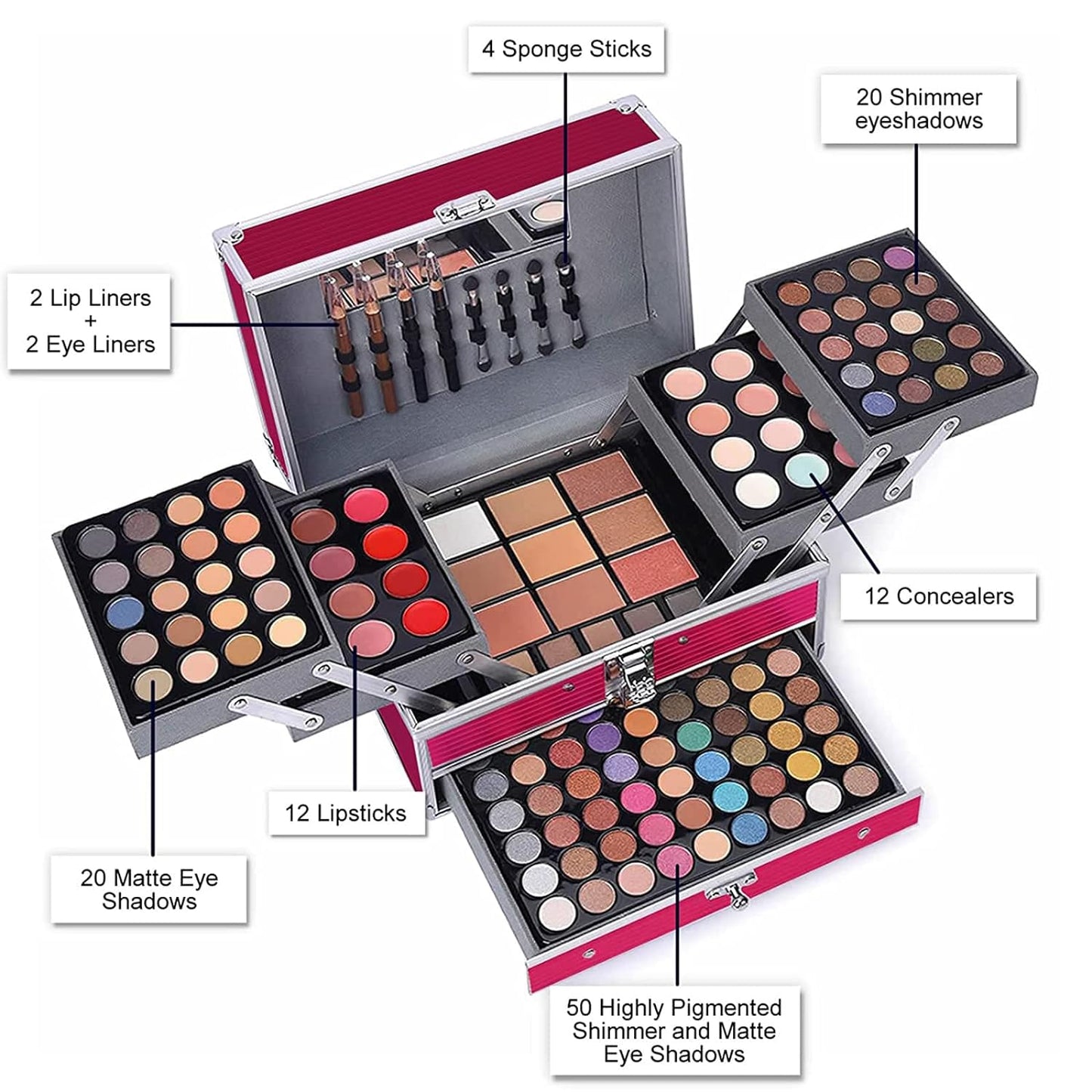 Color All in One Makeup for Women Full Kit Professional Kit Makeup Gift Set