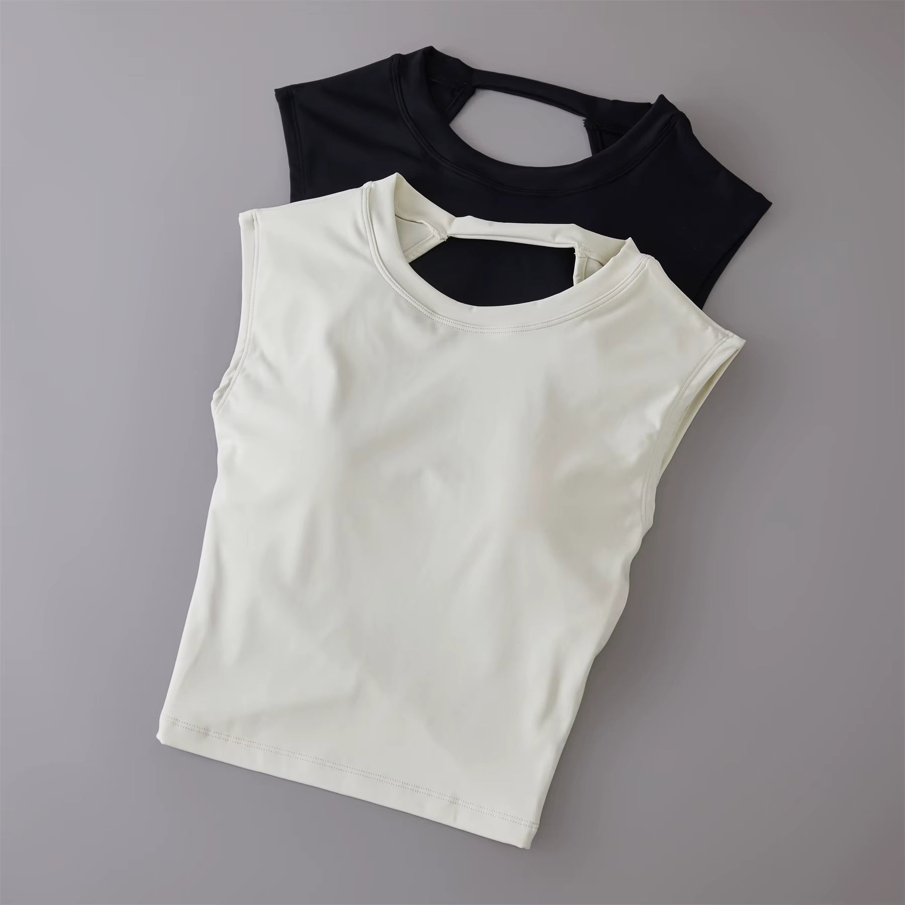 Yoga Short Sleeved Women'S Fixed Chest Pad Sexy Backless Short Sports T-Shirt Sexy Yoga Tops Waist Slimming Fitness Vest