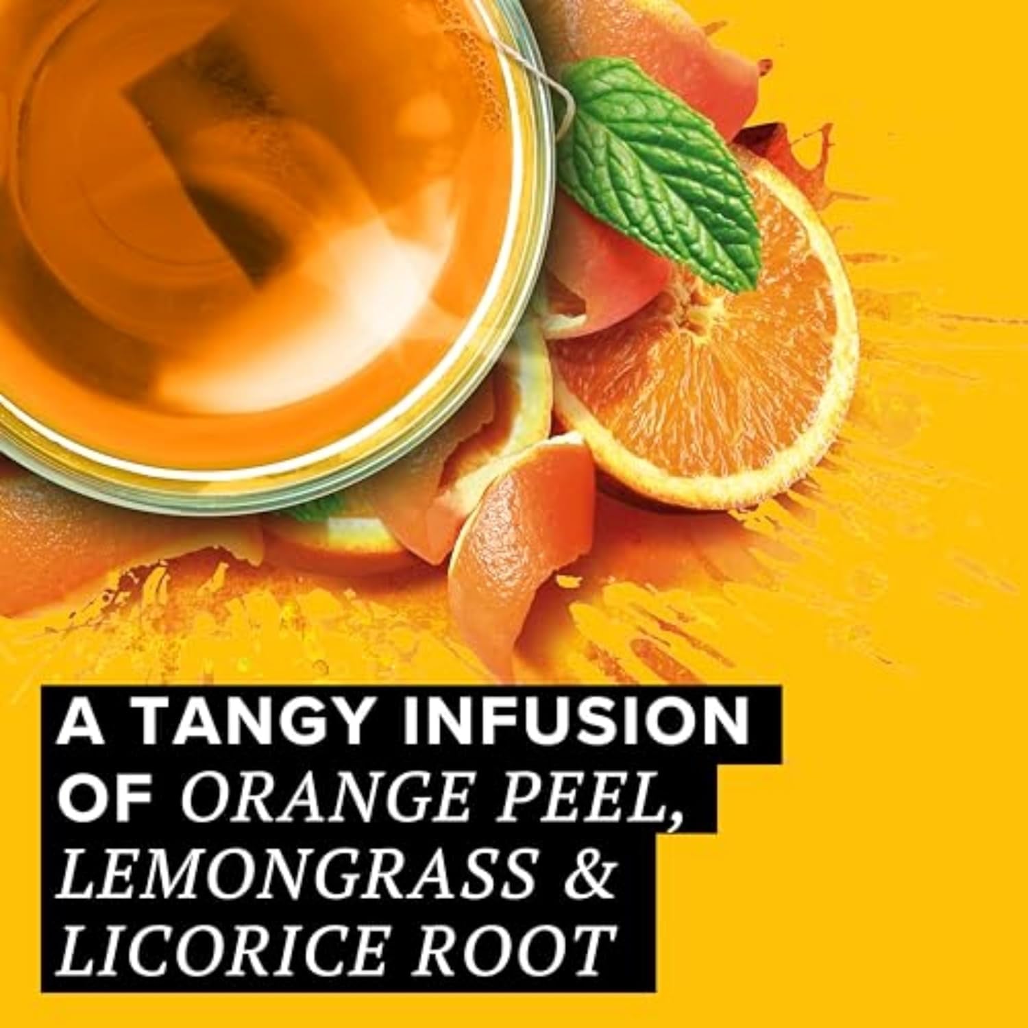 TAZO Wild Sweet Orange Tea Bags, Unsweetened Herbal Tea, Caffeine-Free, 20 Total