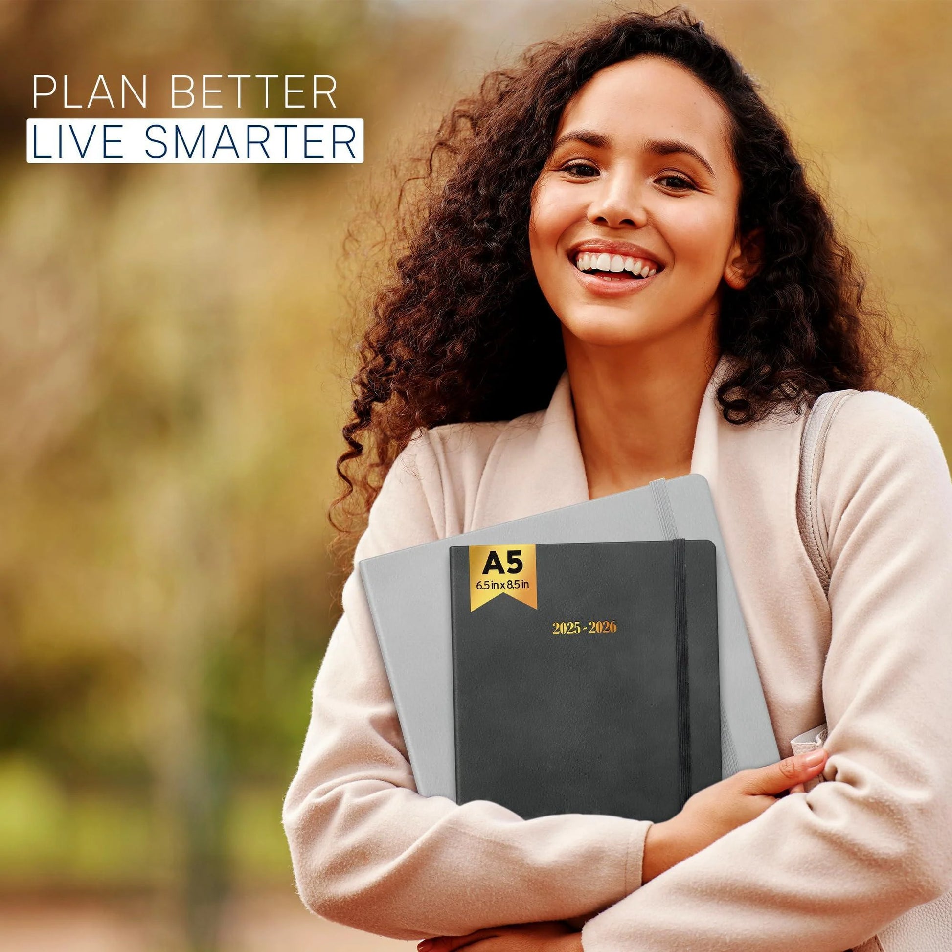 2025 2026 HARDCOVER Leather Planner Weekly & Monthly 6.5 * 8.5 Inches Academic Planner Business Personal or Student Pen Holder Thick Paper July 2025 June 2026 (Dark Grey)