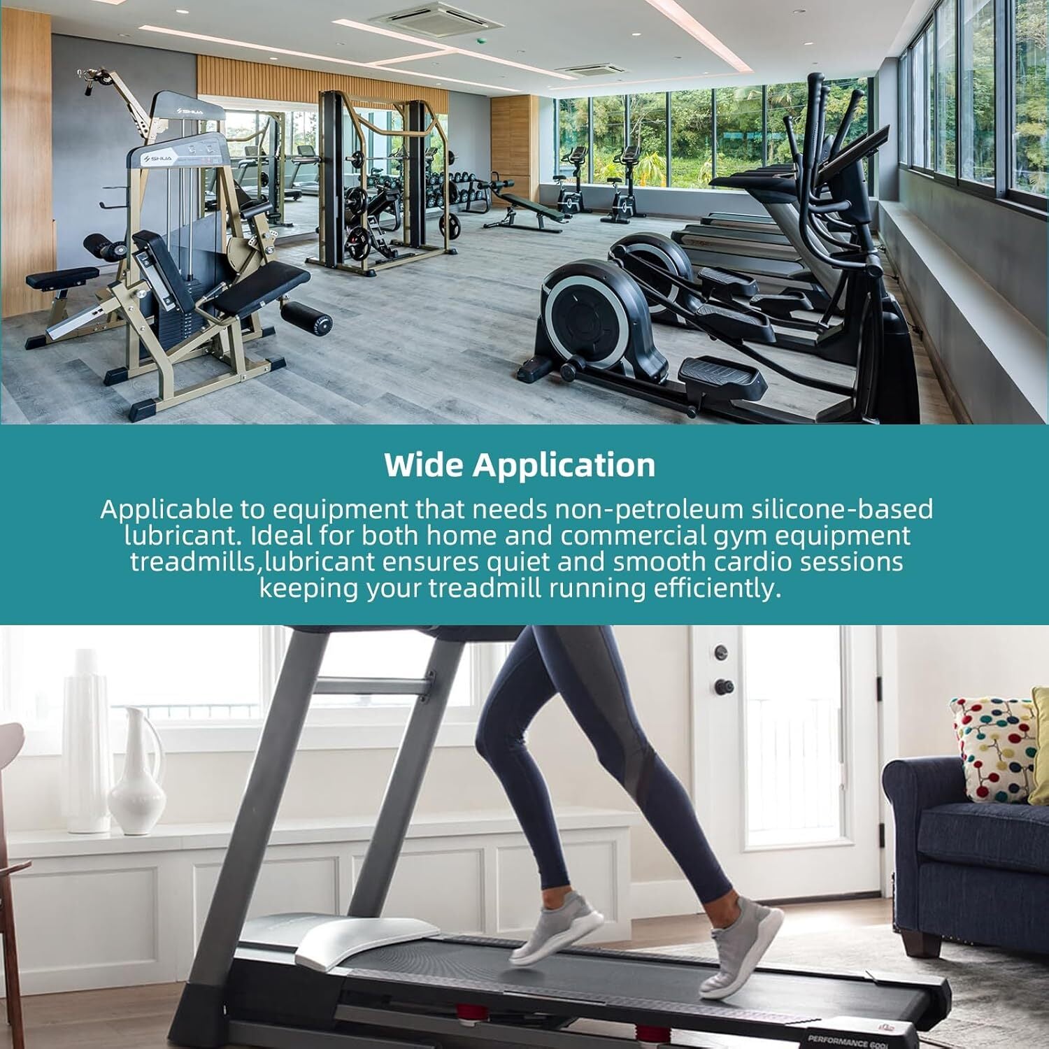 Treadmill Belt Lubricant, 8.4 Ounce 100% Silicone Treadmill Lube