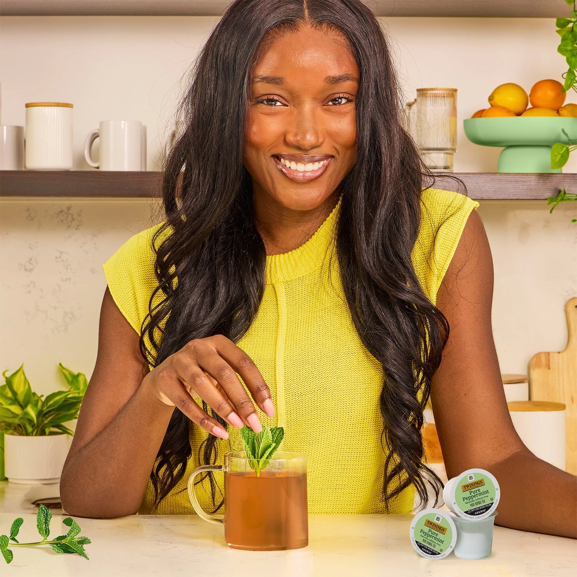 Pure Peppermint Herbal Tea K-Cup Pods for Keurig, 12 Count, Caffeine-Free