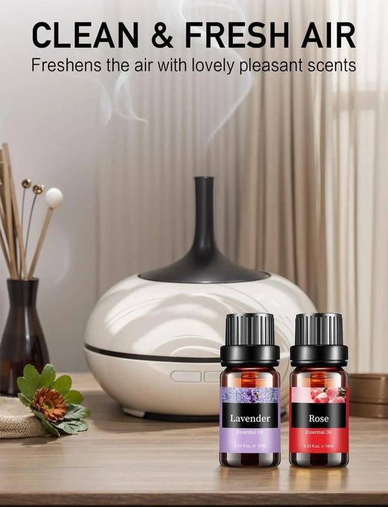 100% Pure Essential Oils - Rose, Lavender, Gardenia Variety of Natural Scents Gi