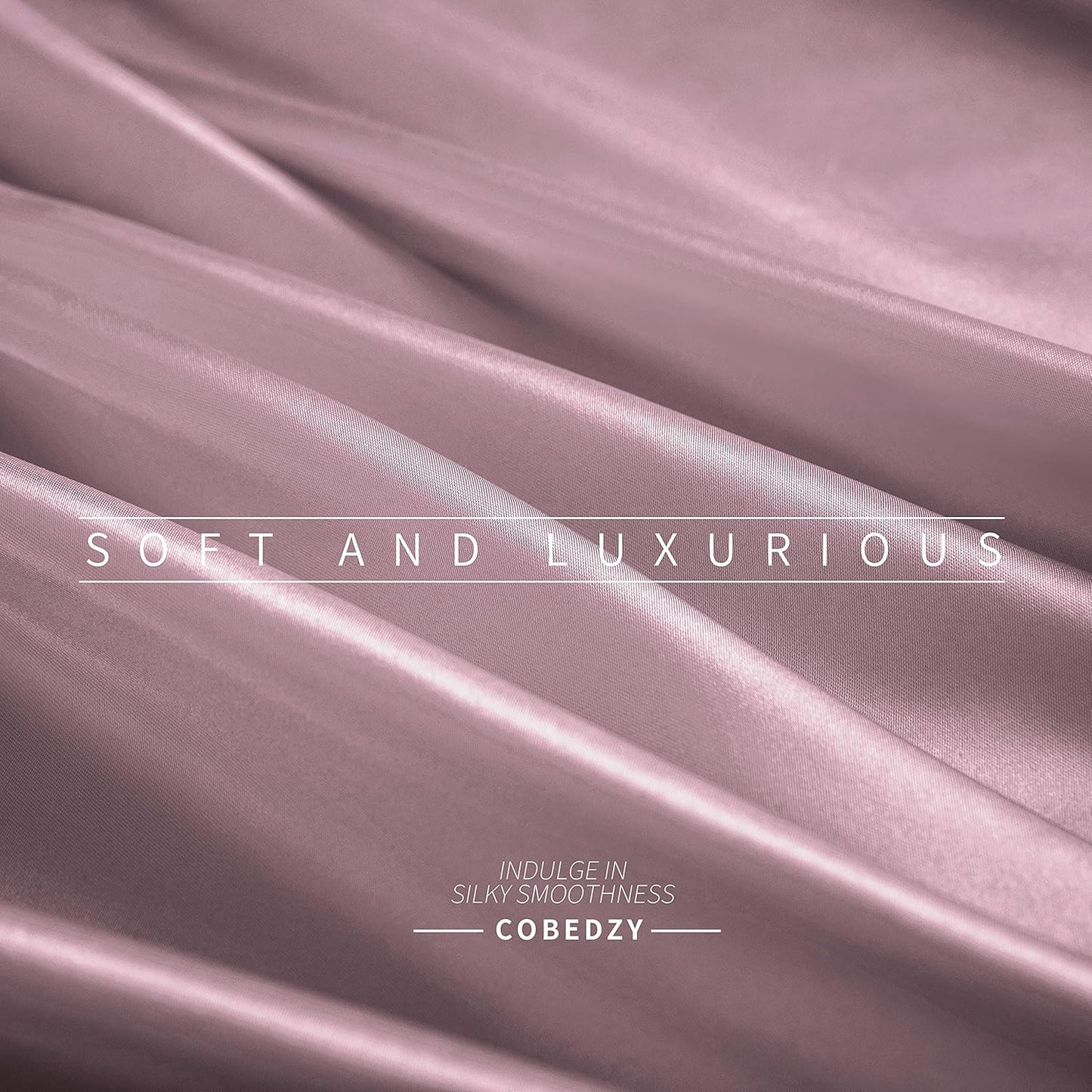 Satin Sheets Queen Size, 4 Pcs Silky Soft Satin Bed Sheets Queen Set with Deep Pockets, Extra Smooth & Luxurious Microfiber Sheet for Hair and Skin(Purple)