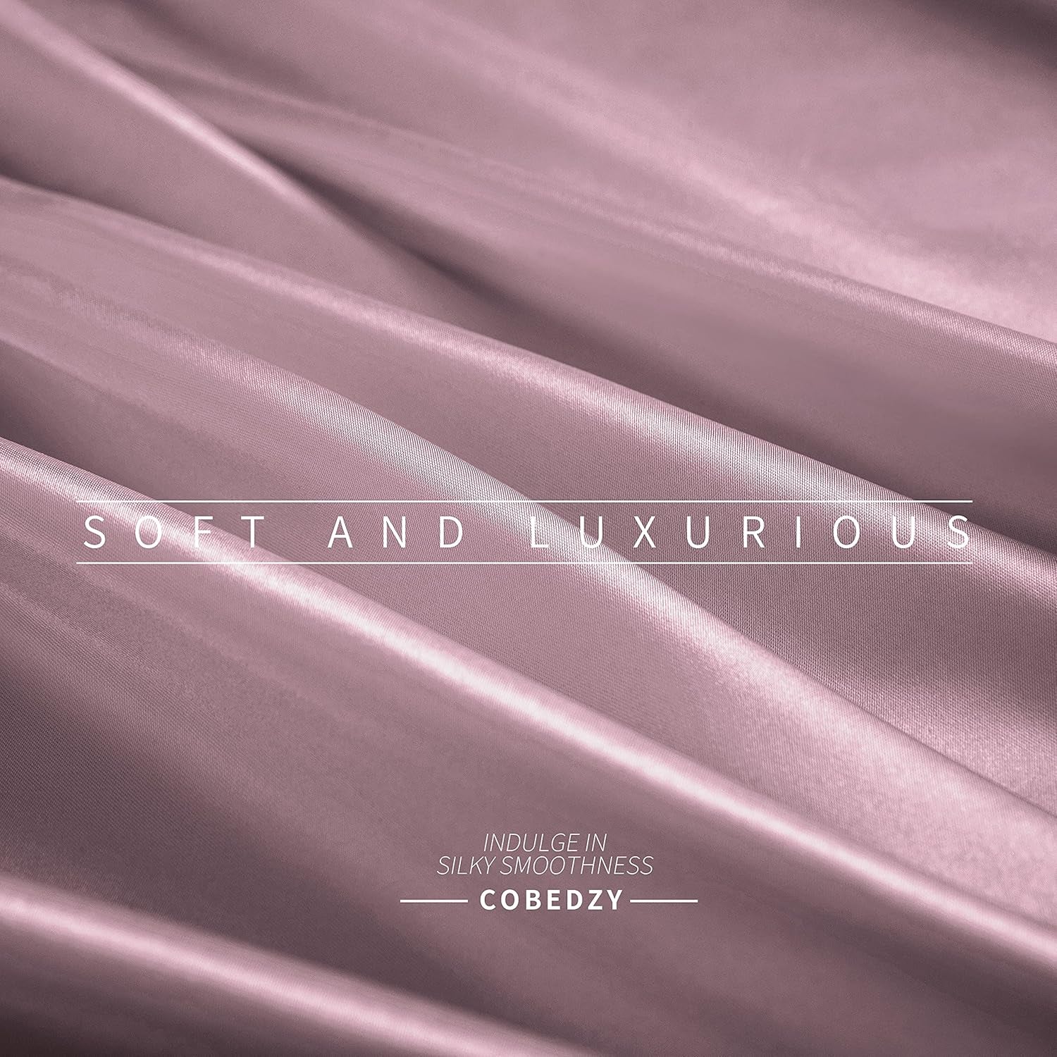 Satin Sheets Queen Size, 4 Pcs Silky Soft Satin Bed Sheets Queen Set with Deep Pockets, Extra Smooth & Luxurious Microfiber Sheet for Hair and Skin(Purple)