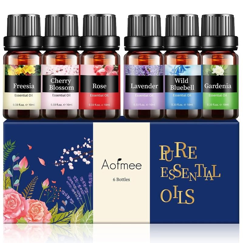 100% Pure Essential Oils - Rose, Lavender, Gardenia Variety of Natural Scents Gi