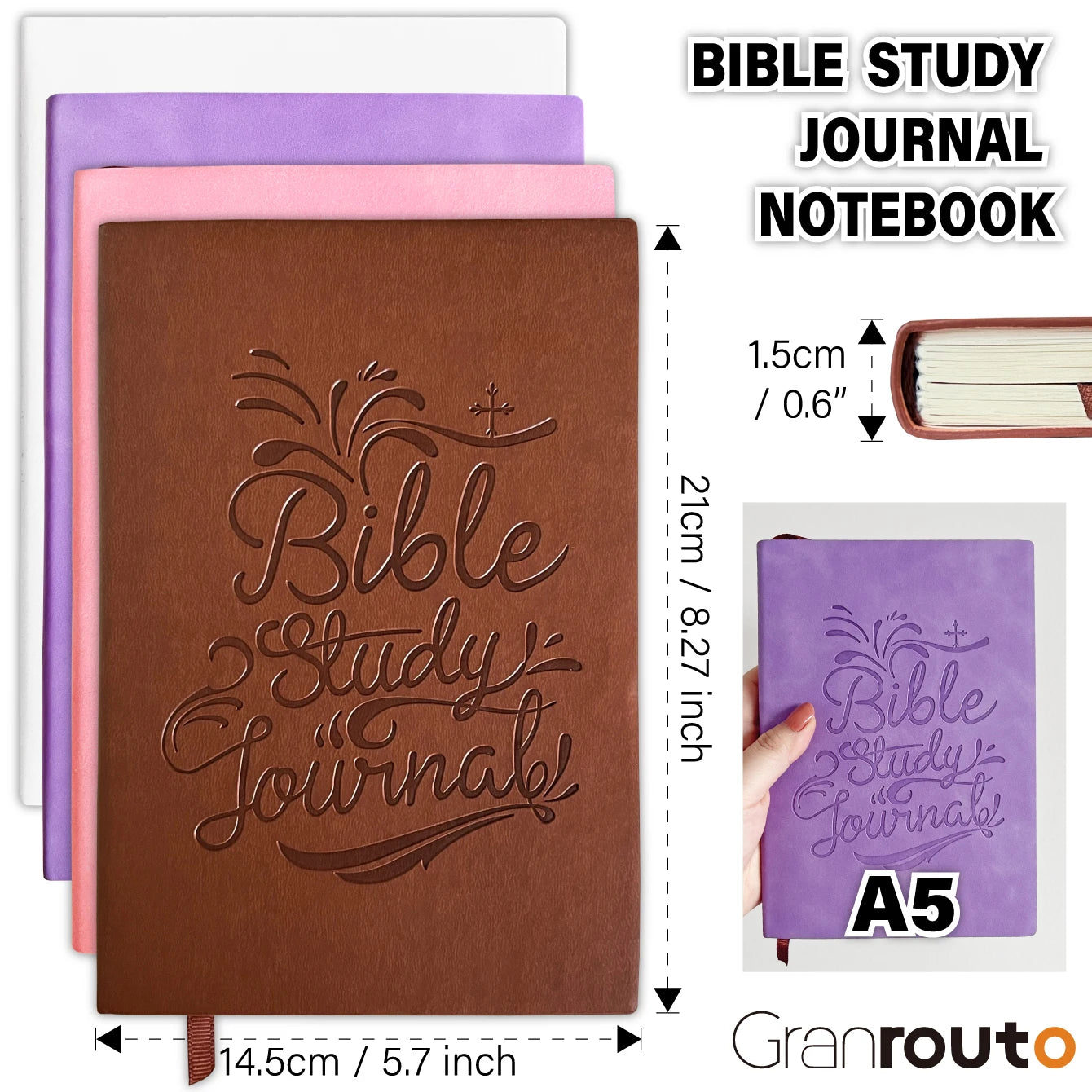 S.O.A.P Method Bible Study Journal, Prayer & Devotional Notebook, Religious Gift for Men Women